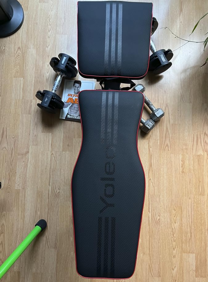YOLEO Adjustable Weight Bench, ASTM-Certified 827LBS customer photo 2
