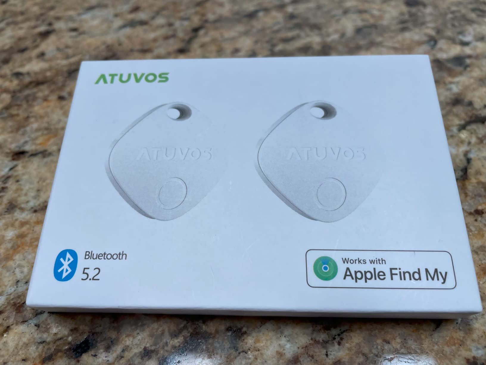 ATUVOS Air Tracker Tags-4 Pack, Bluetooth Luggage Tracker Works with Apple Find My APP (iOS Only, Not for Android), Keys Finder and Item Locator for Luggage, Backpack, Suitcases, Replaceable Battery customer photo 2