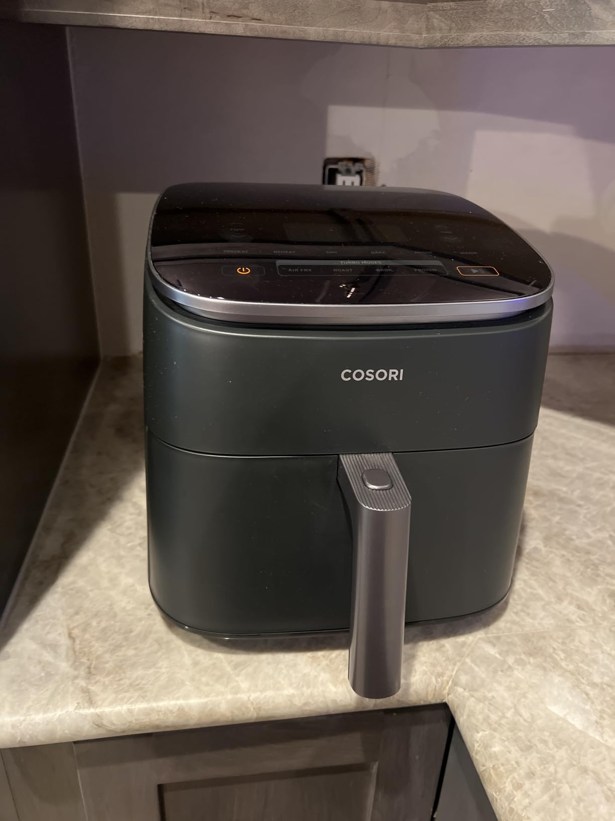 Cosori TurboBlaze Air Fryer, 9-in-1, 6 Qt, PFAS-Free Ceramic Coating | 90°–450°F, 5 Level Fan Speeds, 9 in 1 Air Fry, Roast, Bake, Broil, Dry, Frozen, Proof, Reheat, Keep Warm, Safety lock, 1725W customer photo 2