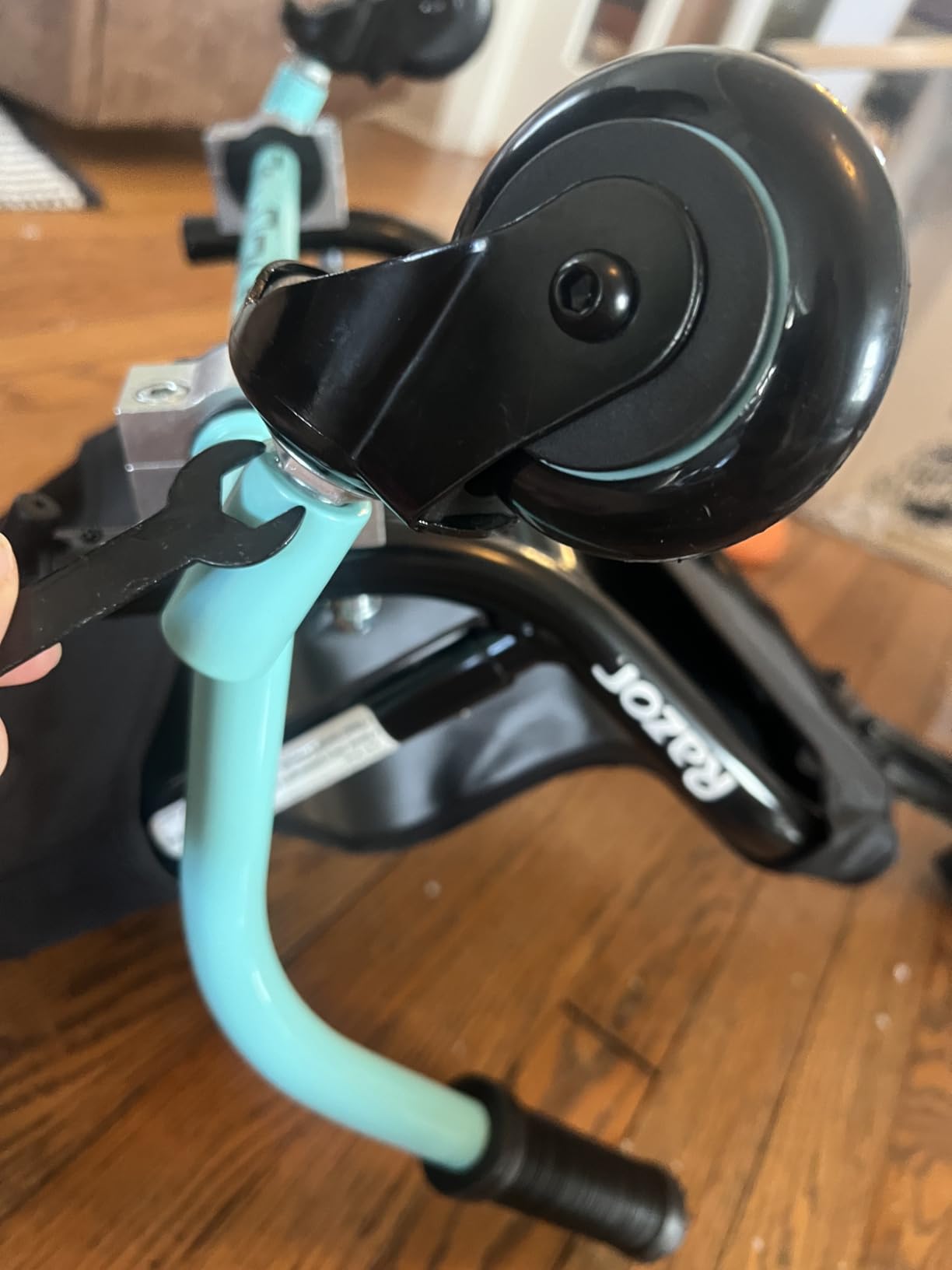 Crazy Cart Shuffle Go Kart | Manual Drift Cart (Black/Teal) customer photo 1