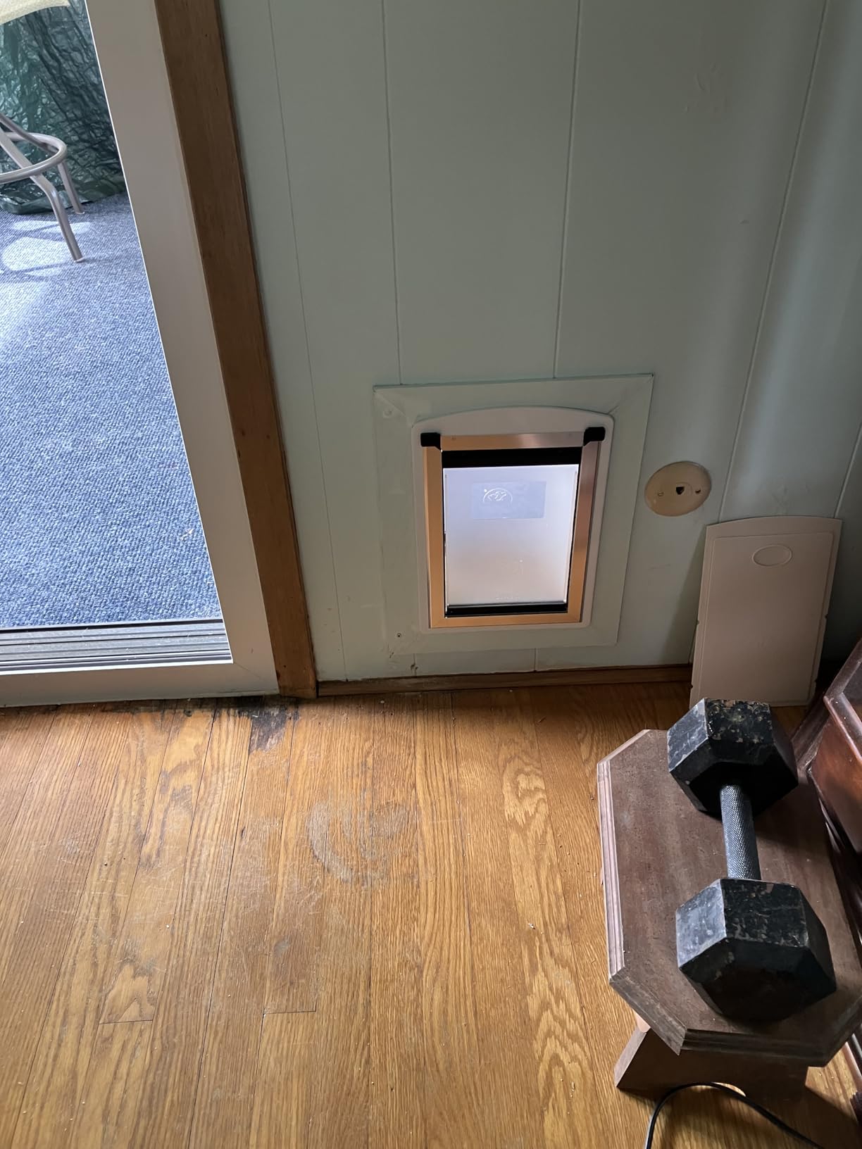 Large Dog Door for Wall, Weatherproof Steel Pet Entry Door customer photo 1