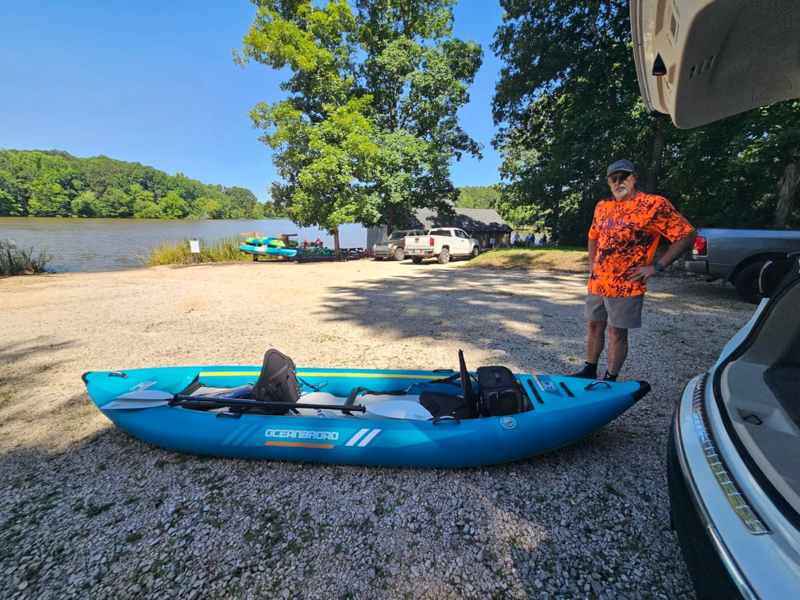 OCEANBROAD Inflatable Sit-in Kayak(NO HIN), 1 Person/2 Person Touring Kayak customer photo 1