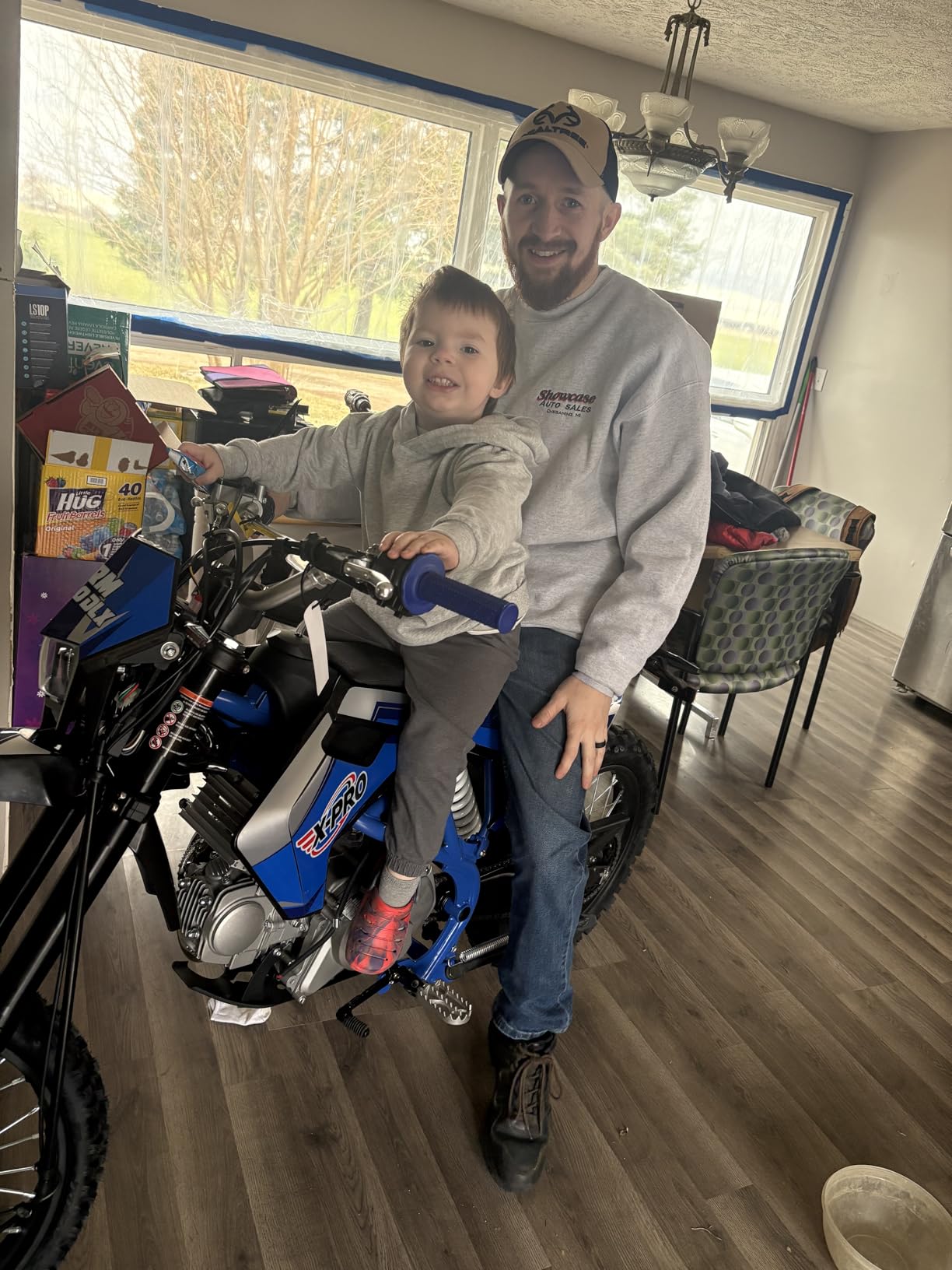 X-PRO 150 Dirt Bike Storm DLX 150 4-Speed Manual Transmission with All Lights, Electric/Kick Start, Big 19