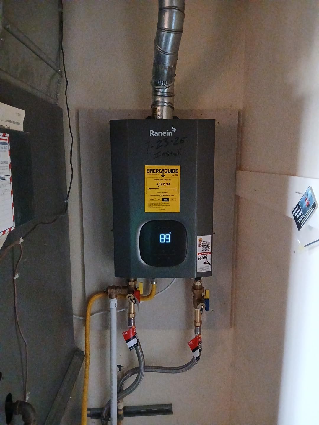 Ranein Propane Gas Tankless Water Heater, 4.3 GPM, 100,000 BTU, Indoor customer photo 1