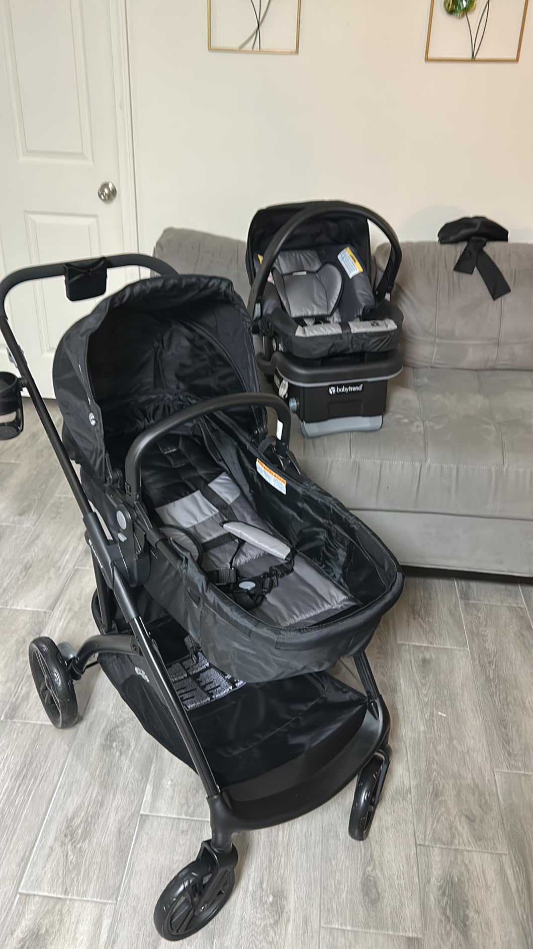 Baby Trend Passport® Switch 6-in-1 Modular Stroller Travel System with EZ-Lift™ Plus Infant Car Seat, Dash Black customer photo 2