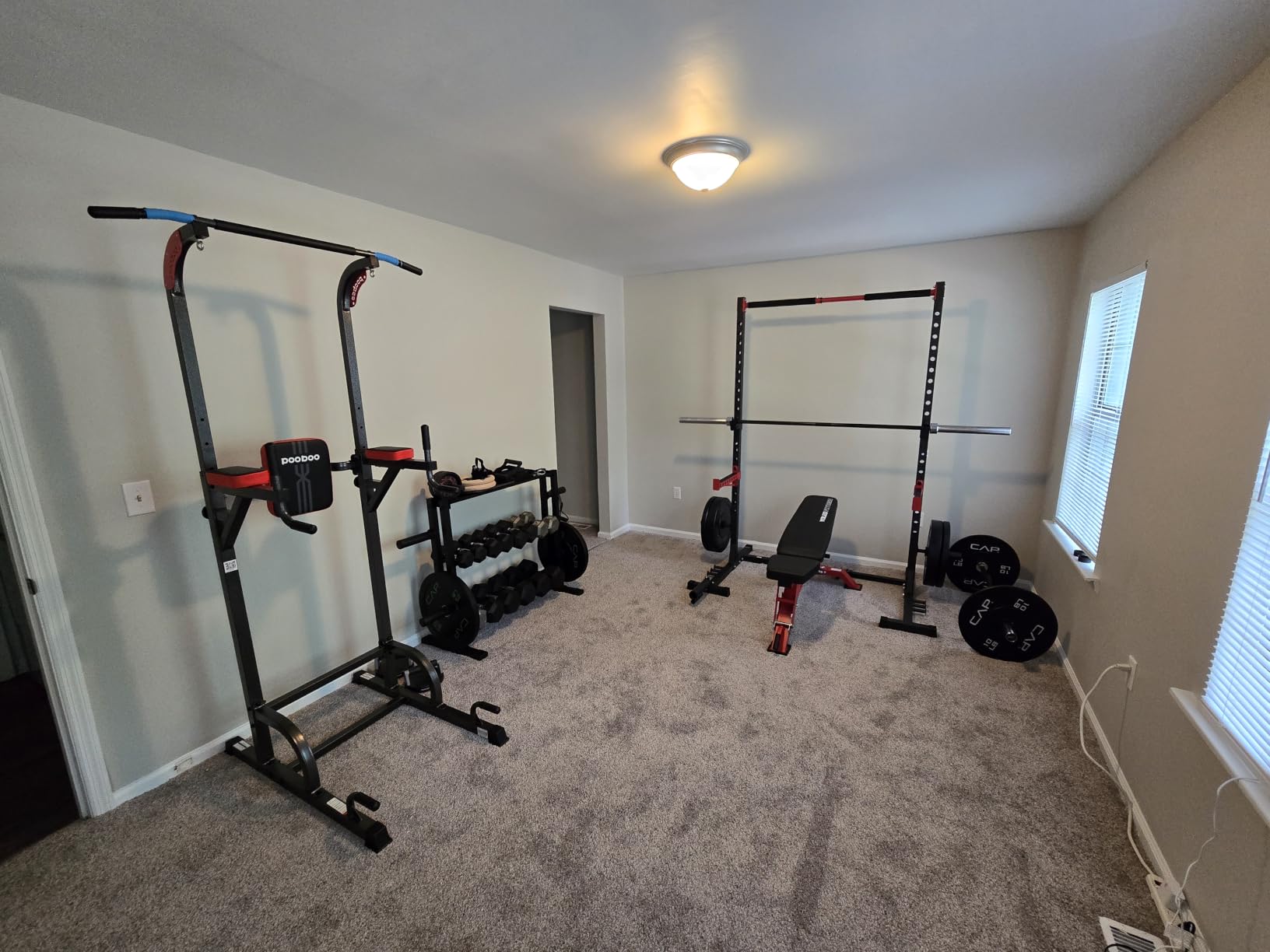 FLYBIRD SR1 Squat Rack, Adjustable Power Rack for 6FT/7FT Barbells customer photo 2