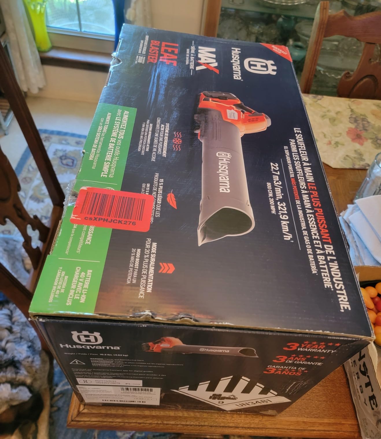 Husqvarna Leaf Blaster 350iB Leaf Blower Cordless, with Battery and Charger customer photo 1