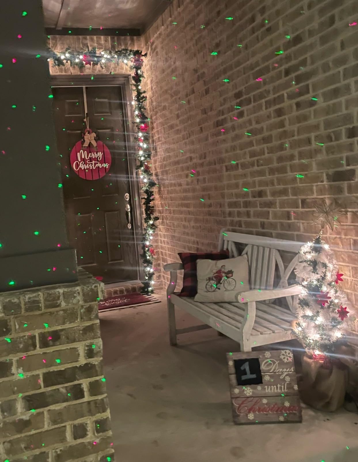 Star Shower Ultra 9 Outdoor Laser Light Show with Remote, AS SEEN ON TV, New 9 Unique Patterns, Showers Home w/Thousands of Lights, 3 Color Combinations, Motion or Still, Up to 3200 Sq Ft customer photo 1