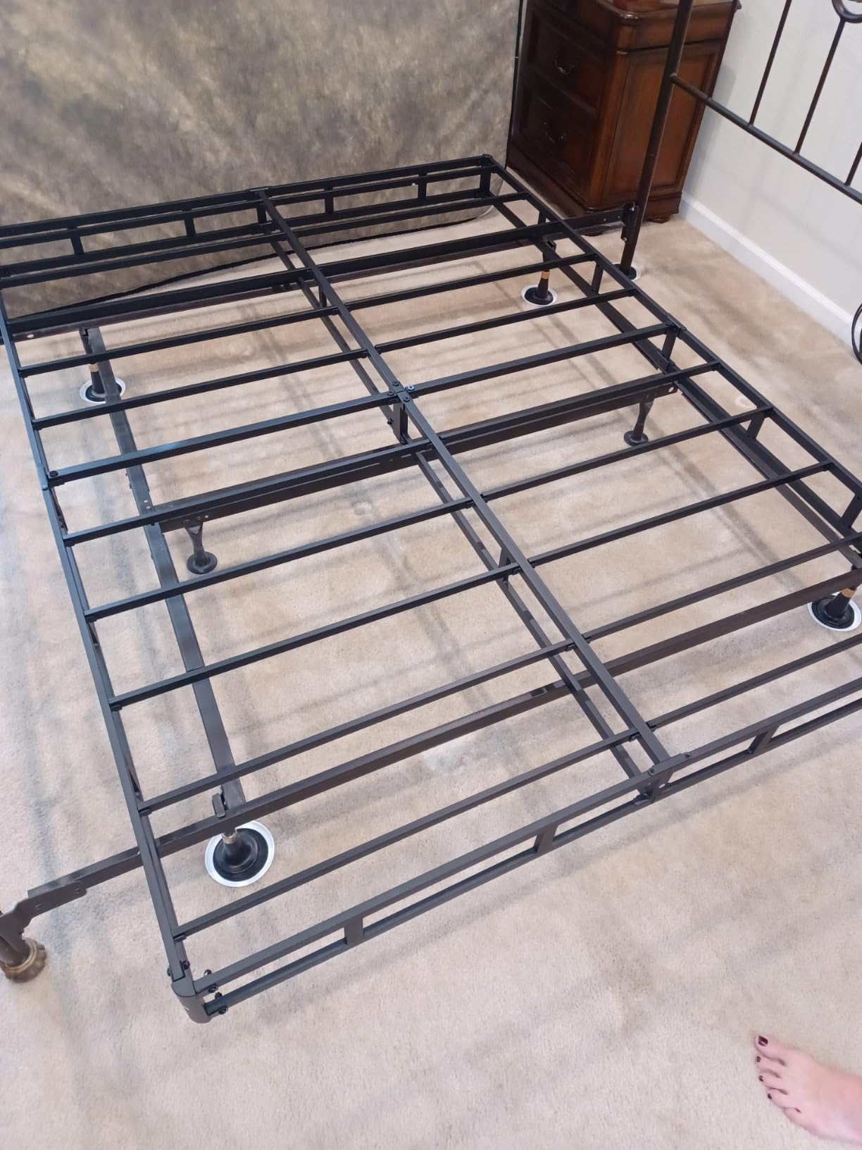 ALDRICH Box Springs King Size 9 Inch Heavy Duty Metal Mattress Foundation customer photo 1