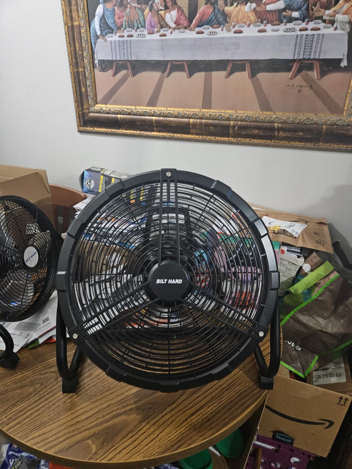 BILT HARD 16 Inch Outdoor Portable Misting Fan, Battery Operated Floor Fan with 15600mAh Detachable Battery, Outside Rechargeable Portable Fan for Patio, Camping, Travel customer photo 2
