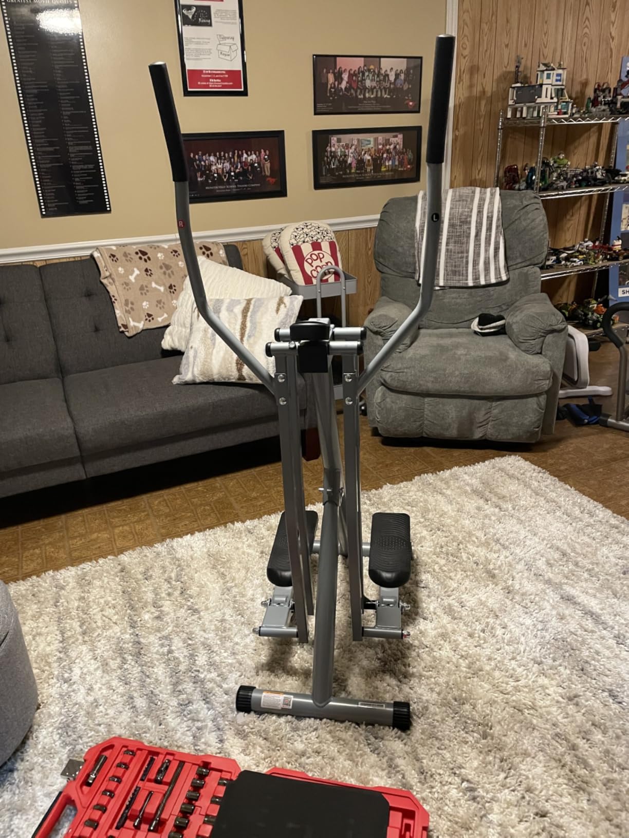 Sunny Health & Fitness Smart Air Walker Elliptical Glider Exercise Machine customer photo 1
