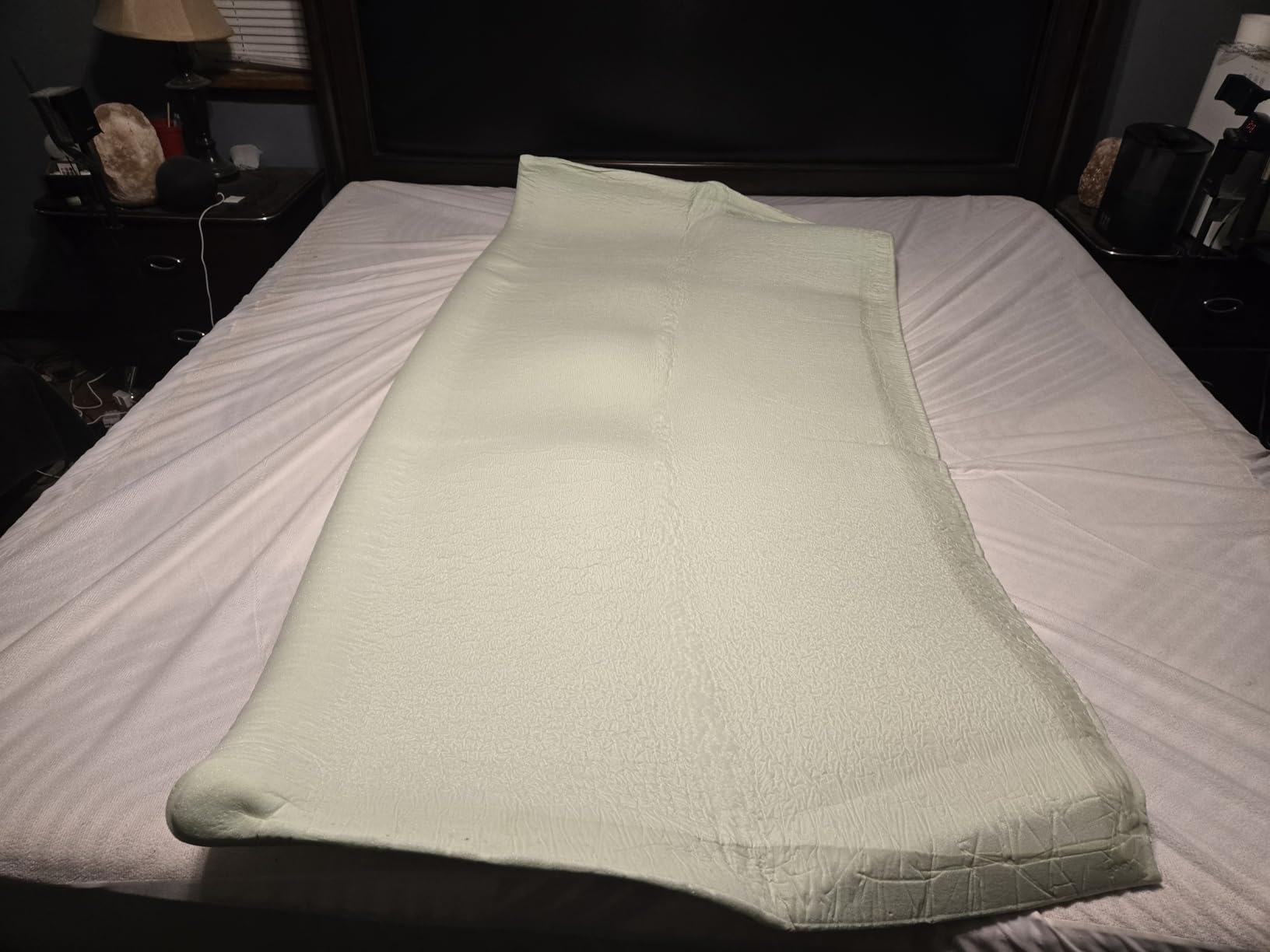 ZINUS 4 Inch Green Tea Memory Foam Mattress Topper, Pressure-Relieving Layer, Ideal for Back Pain Relief, Compact WONDERBOX Packaging, CertiPUR-US Certified, Queen customer photo 1
