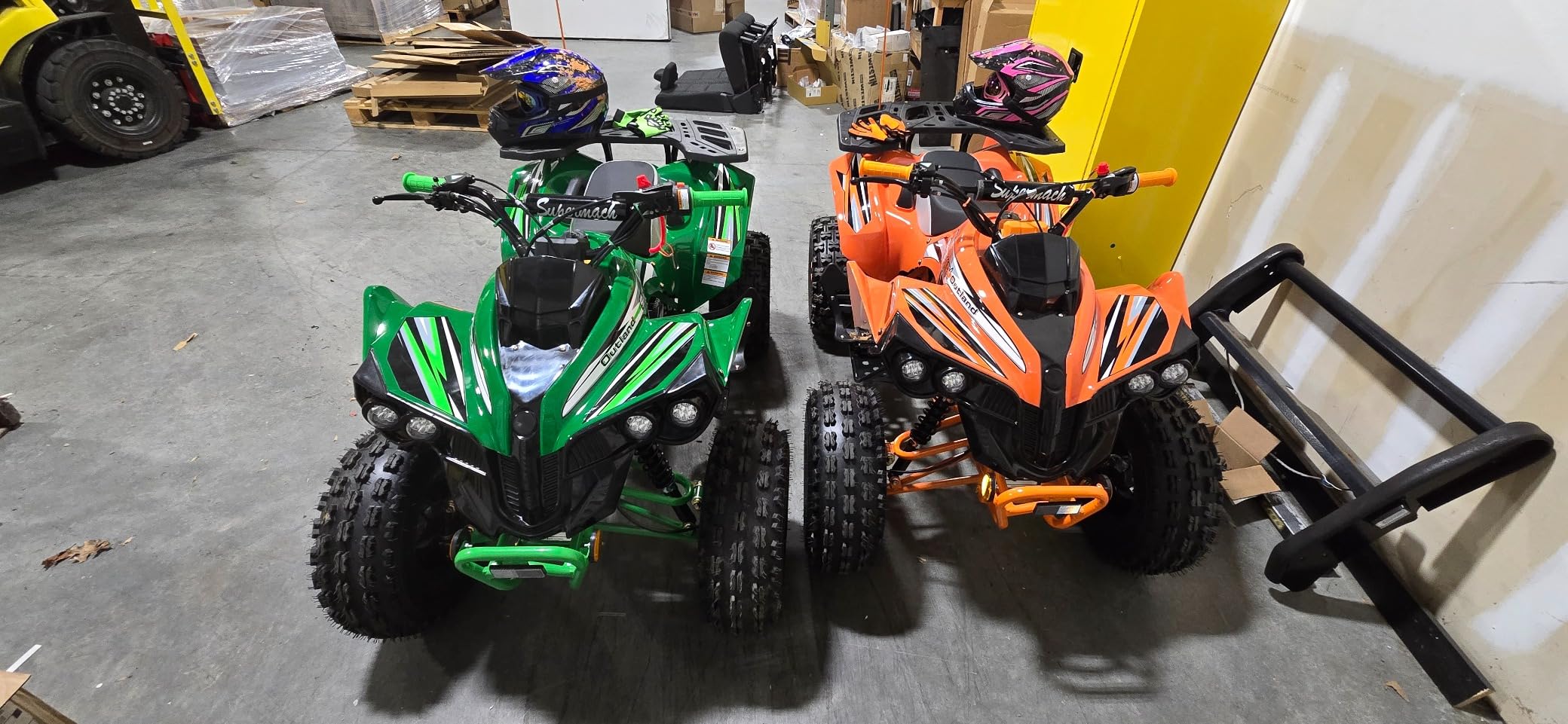HHH 125cc ATV Quad Youth Utility Style ATV 125cc Fully Automatic Outlander ATV with Reverse Gas 4 Wheeler ATVs Quads Big 19/18 inch Tires (Blue) customer photo 2