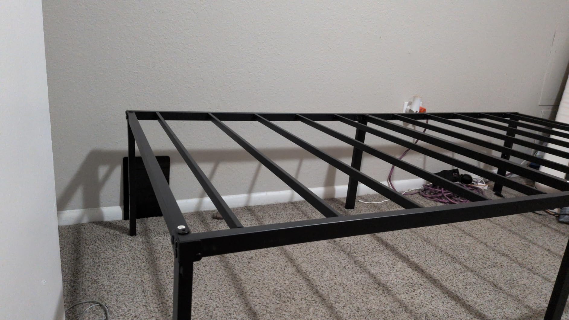 QEROMY Twin Bed Frame - 18 in Sturdy Platform Bed Frame Twin Size customer photo 2
