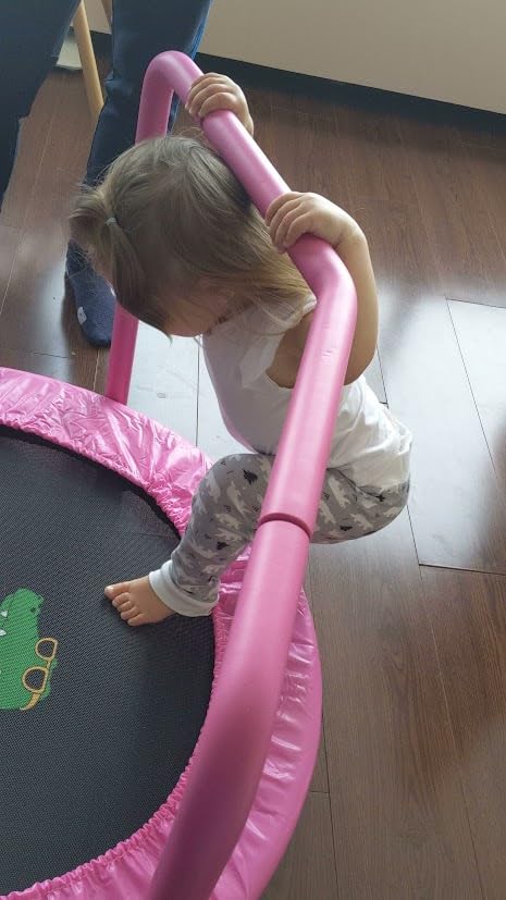BCAN SP1 36'' Kids Toddler Trampoline Indoor, Foam Handle | FED Fitness | ASTM Certified Safety for kids, Safe Thickened Cover&Sturdy Steel Frame, Easy to Assemble, Max Weight 132 lbs customer photo 1