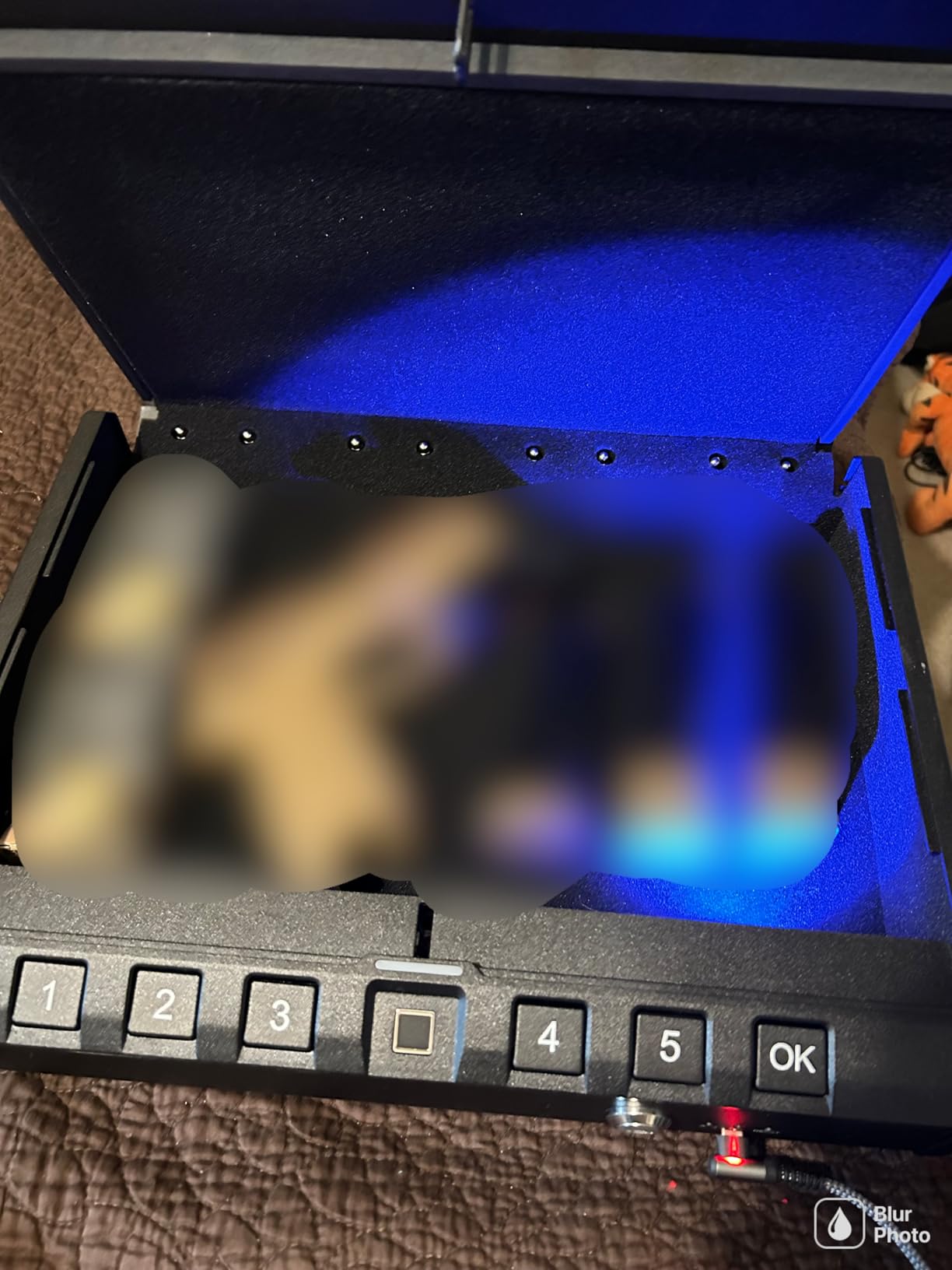 ONNAIS Iron PRO Biometric Fingerprint Gun Safe for Handgun with Keypad Lock customer photo 2