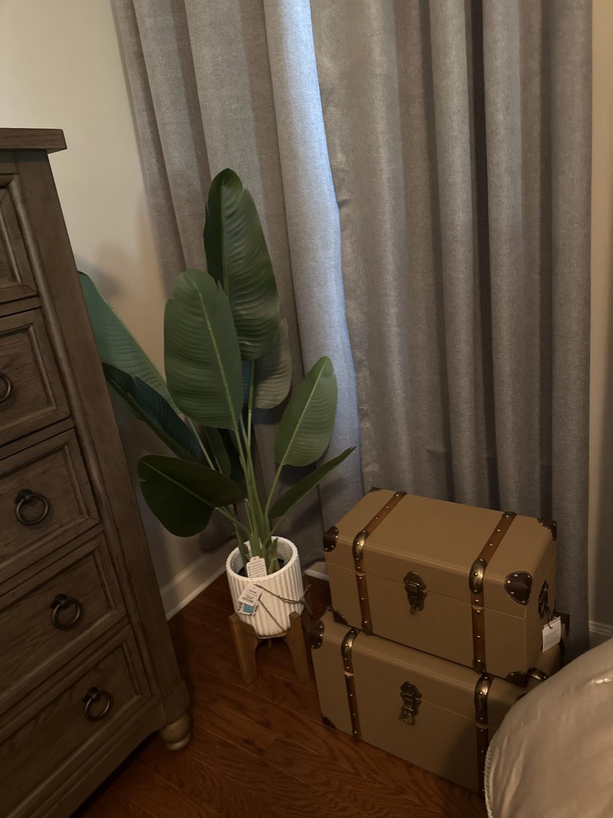 Lifelike Bird of Paradise Artificial Plant,6ft Faux Banana Leaf Tree with 13 Trunks - Perfect Indoor Silk Floor Plant for Home Decor in Living Room, Office, and Bedroom 1Pack customer photo 1