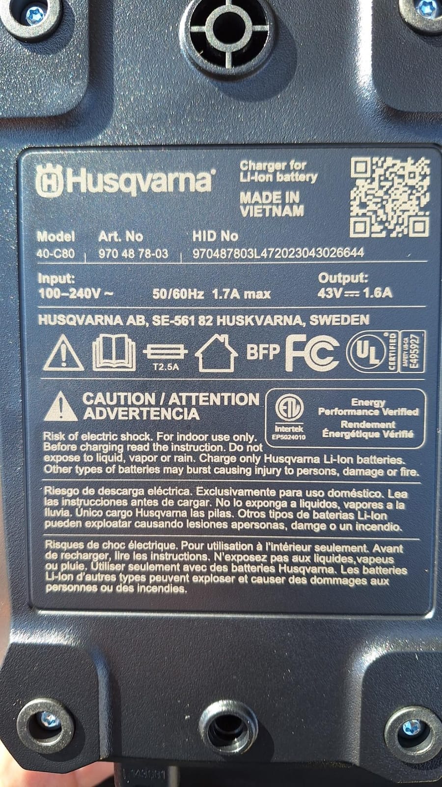 Husqvarna Power Axe 225i Battery Operated Chainsaw, Outdoor Tools customer photo 2