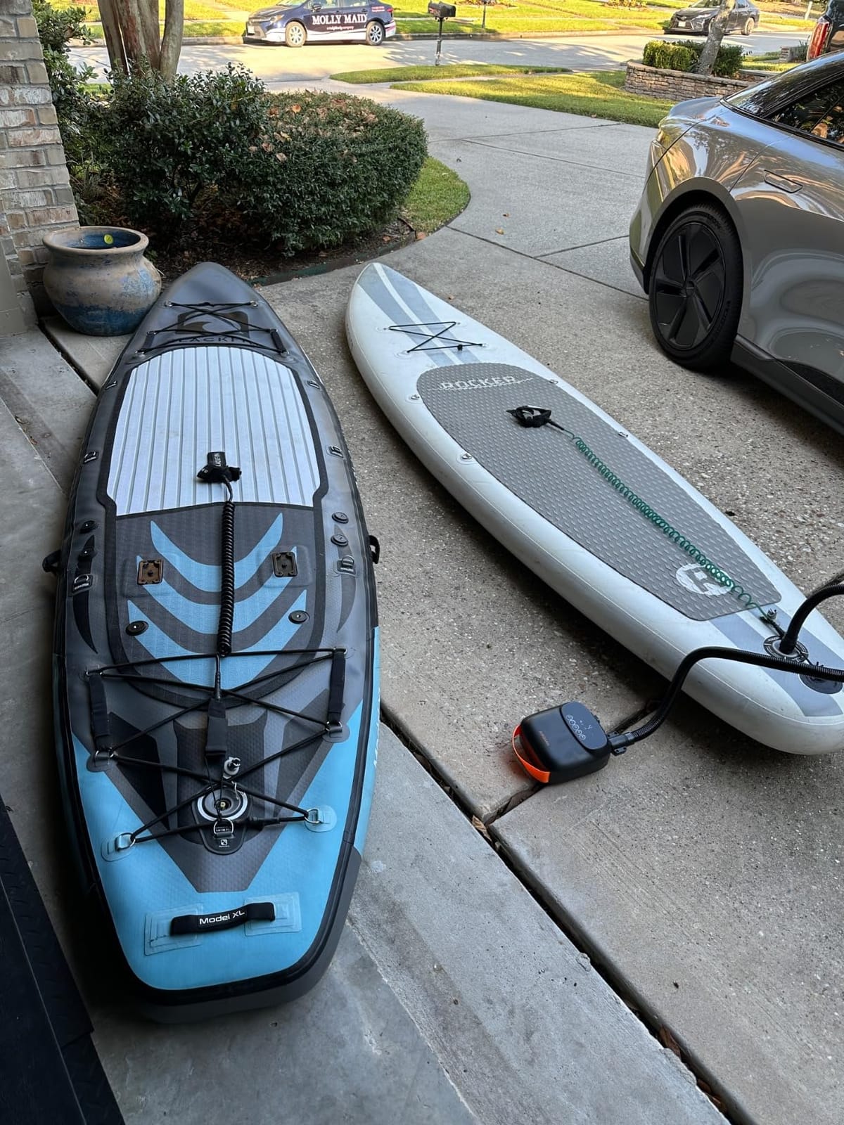 AIRBANK Paddle Board Pump Electric 20PSI The Puffer Pro, Portable SUP Pump, Dual-Stage Inflation & Auto-Off Air Pump for Stand up Paddle Boards, Kayak, Inflatables, Boats, Tent, Kite Wings customer photo 2