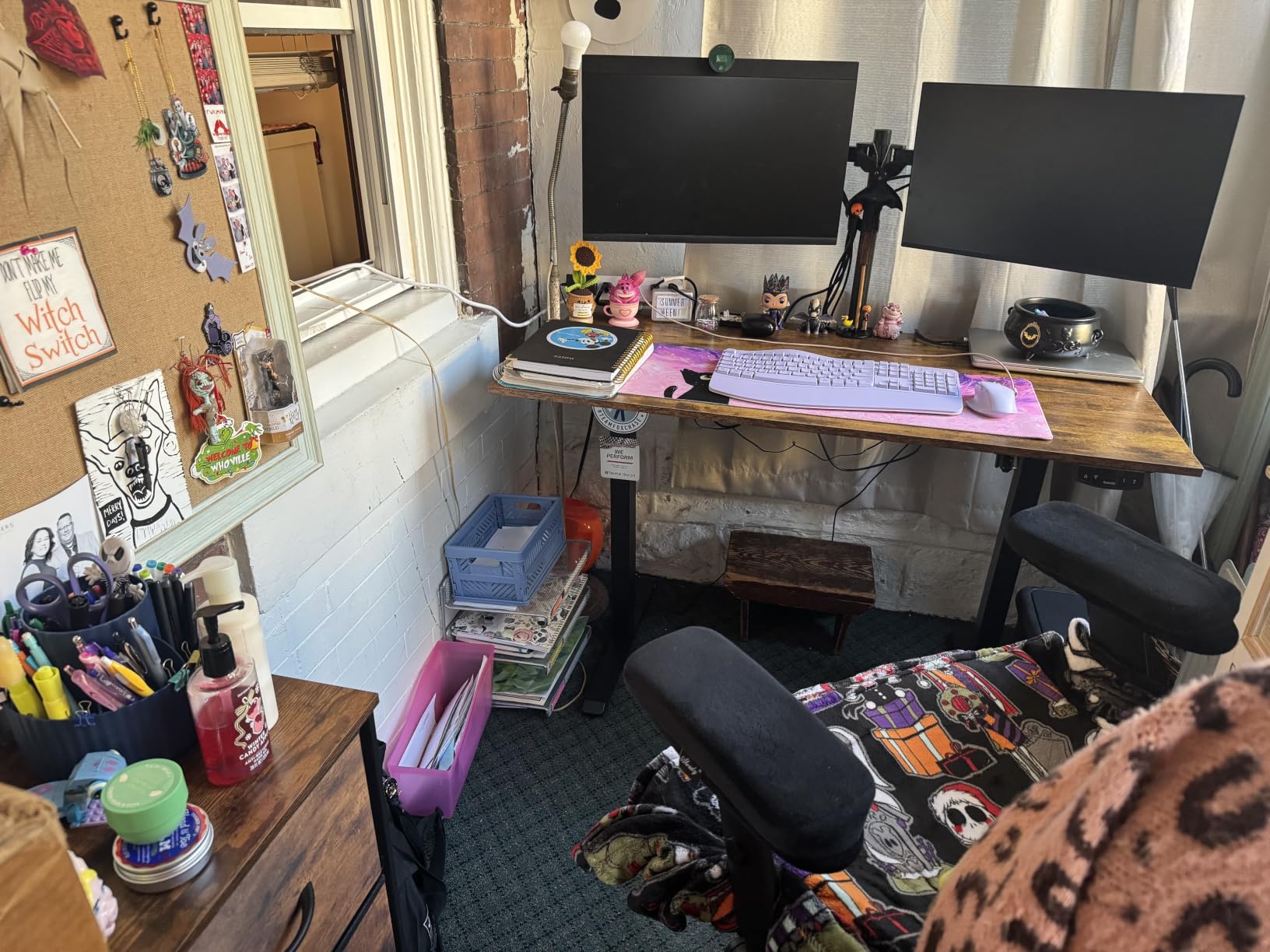 Agilestic 48*24 Inch Height Adjustable Electric Standing Desk, Rustic Brown customer photo 2