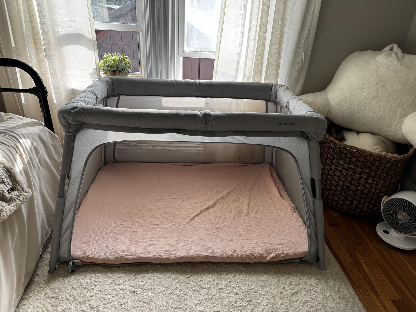 Newton Baby Deluxe Travel Crib & Play Yard, Breathable - Grey customer photo 1