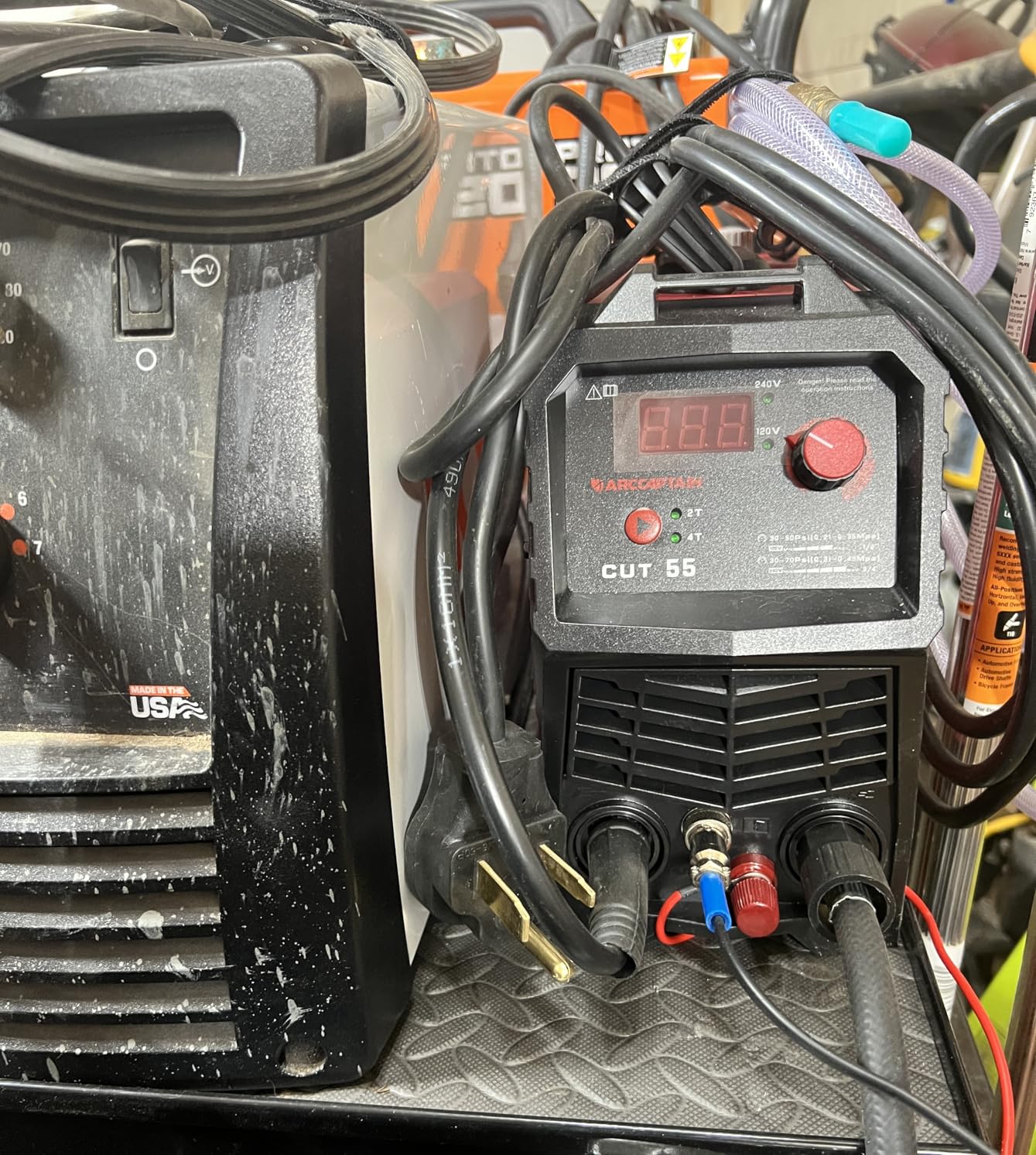 ARCCAPTAIN 55A Plasma Cutter Machine, Non-Touch Pilot Arc, 120V/240V | 3/4