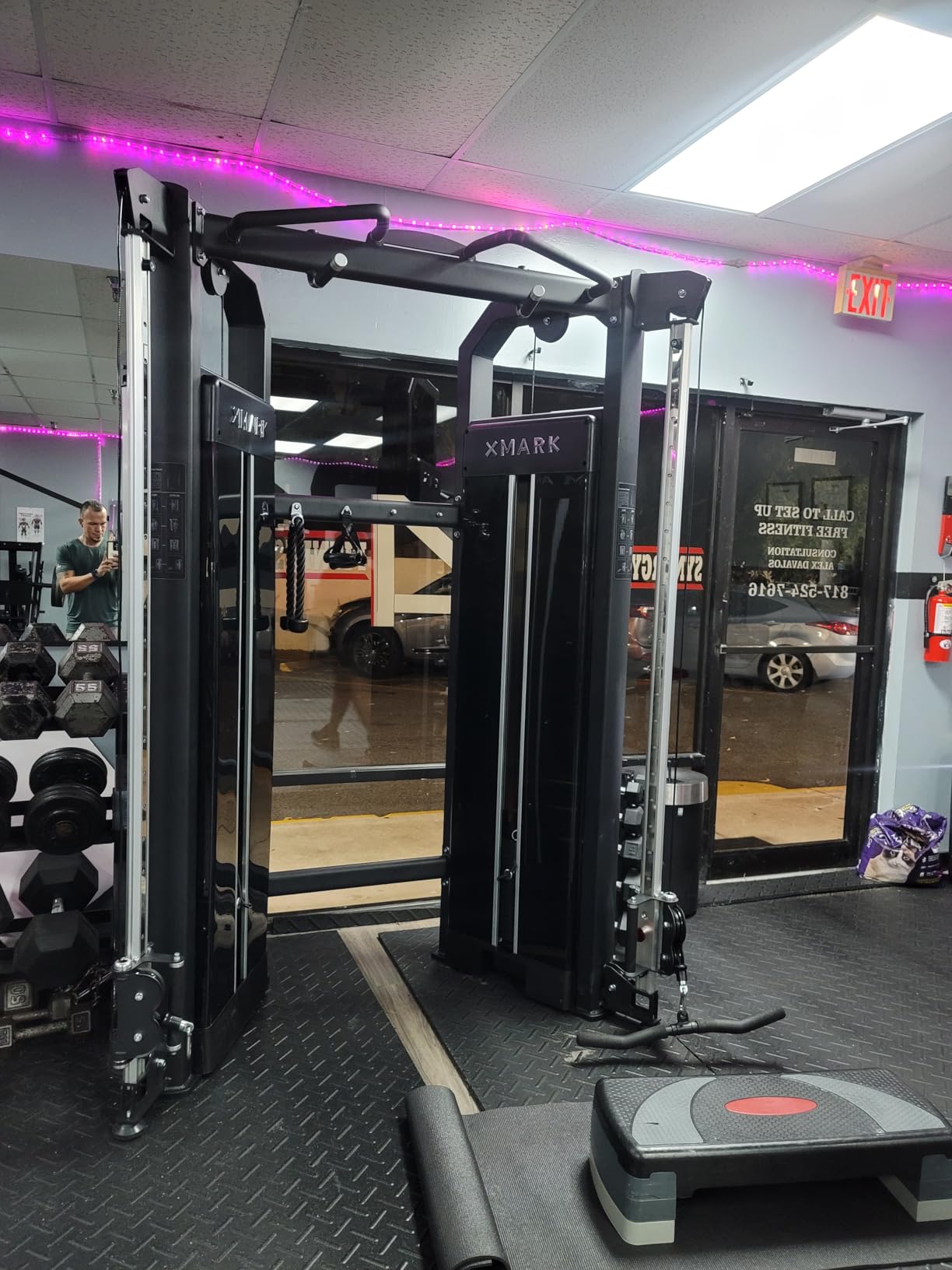 XMARK Cable Machine with Cable Attachments, Functional Trainer Dual Weight Stack Cable Pulley Machine, Commercial and Home Gym System customer photo 1