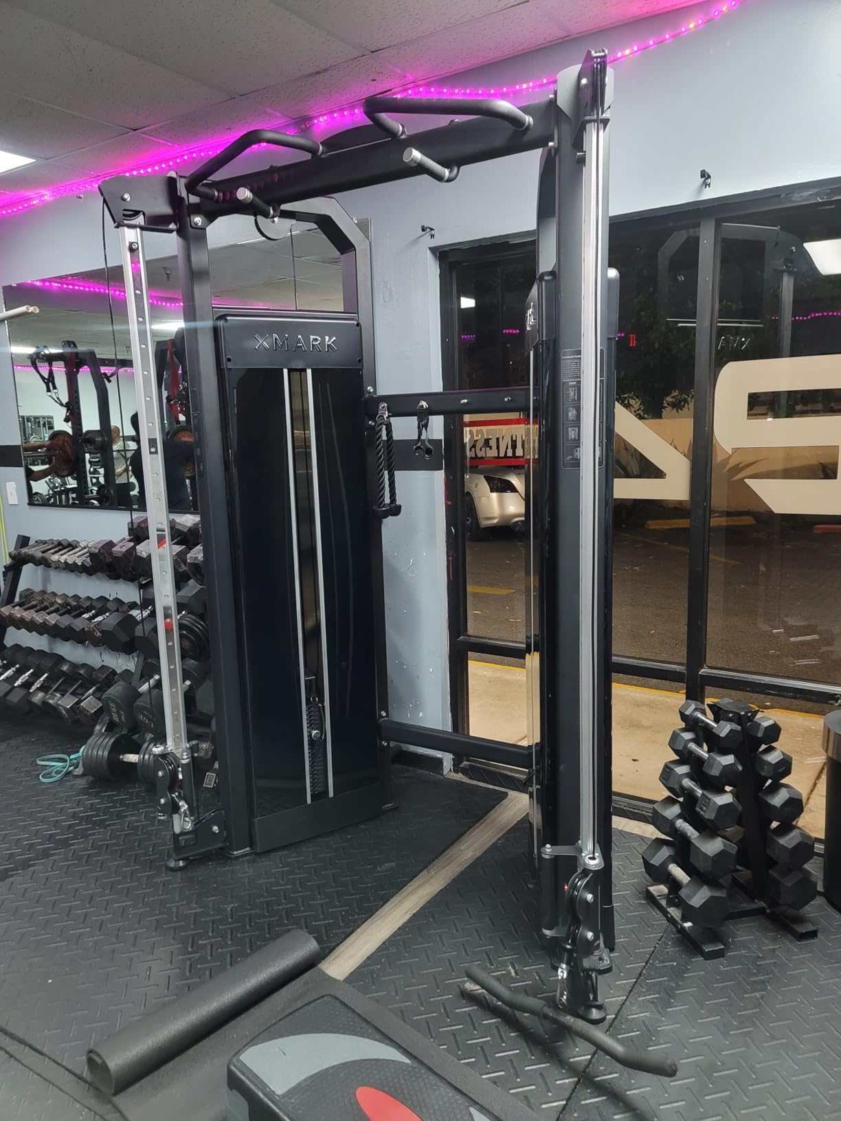 XMARK Cable Machine with Cable Attachments, Functional Trainer Dual Weight Stack Cable Pulley Machine, Commercial and Home Gym System customer photo 2