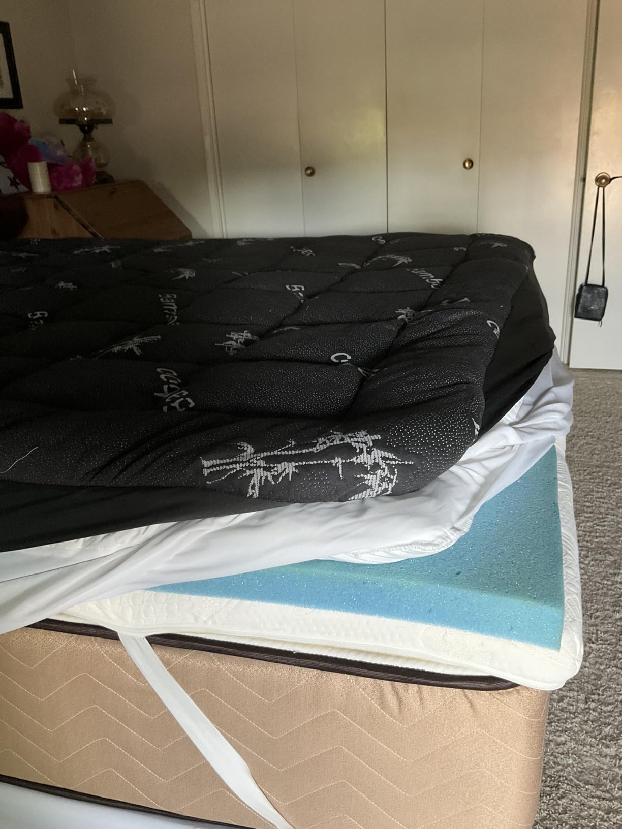 BEDLORE Queen Mattress Topper , Thick Pillow Top Mattress Pad customer photo 2