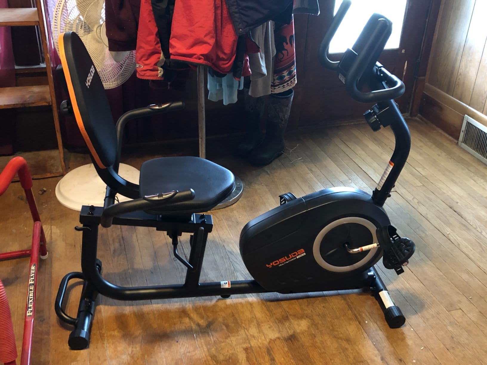 YOSUDA Recumbent Exercise Bike for Home，Magnetic Staionary Bike for Seniors customer photo 2