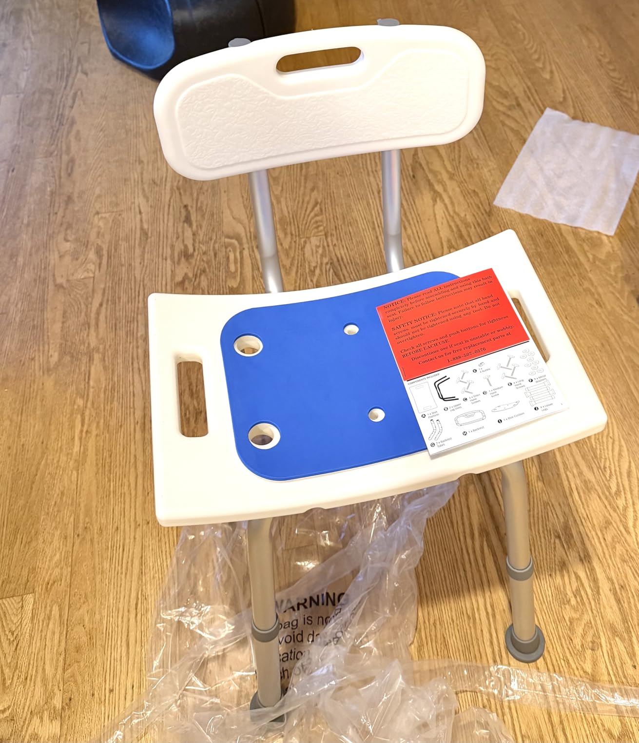 Dr Kay's Shower Chair for Inside Shower Bench for Bathtub 350lb Support customer photo 2