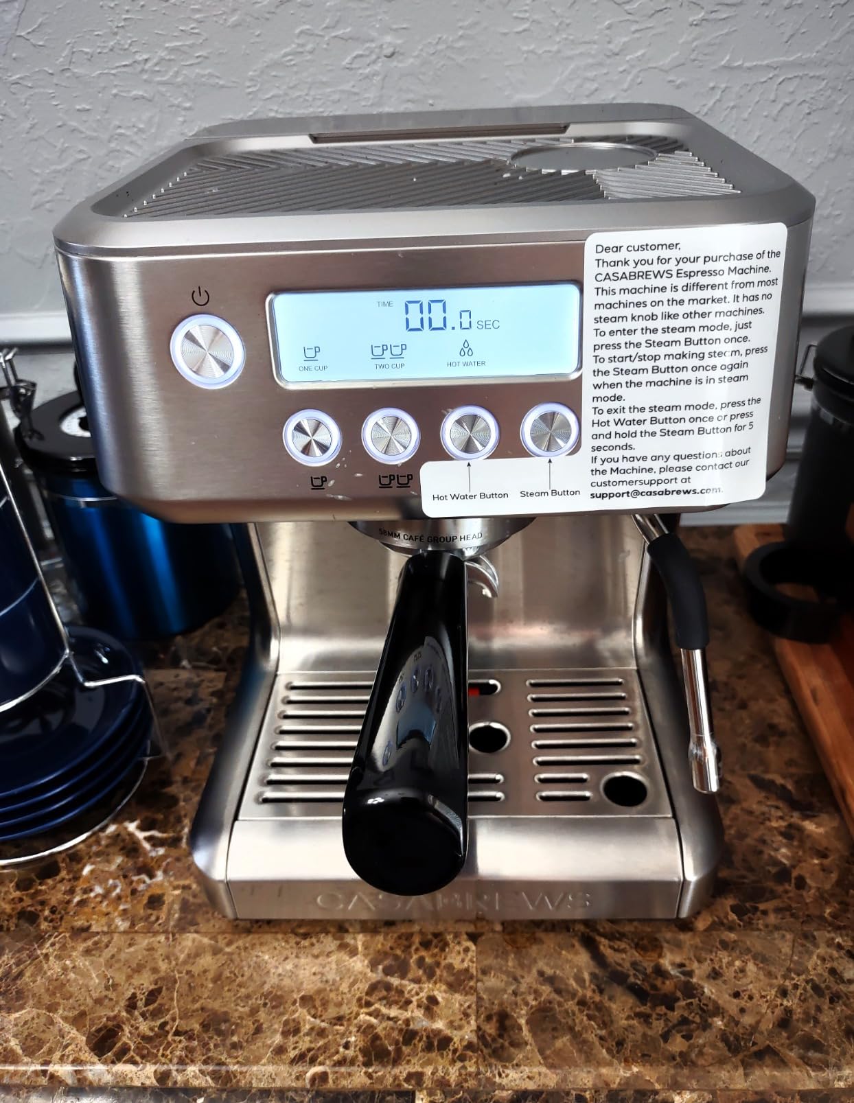 CASABREWS Ultra Espresso Machine, Barista Espresso Maker with Steam Wand customer photo 2