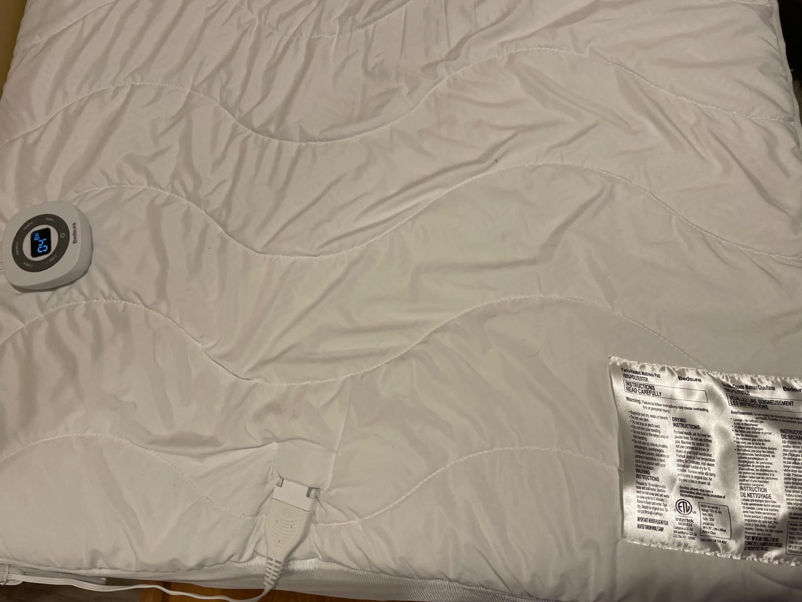 Bedsure Heated Mattress Pad Queen, Cozy Bed Warmer with Preheat & Memory customer photo 1