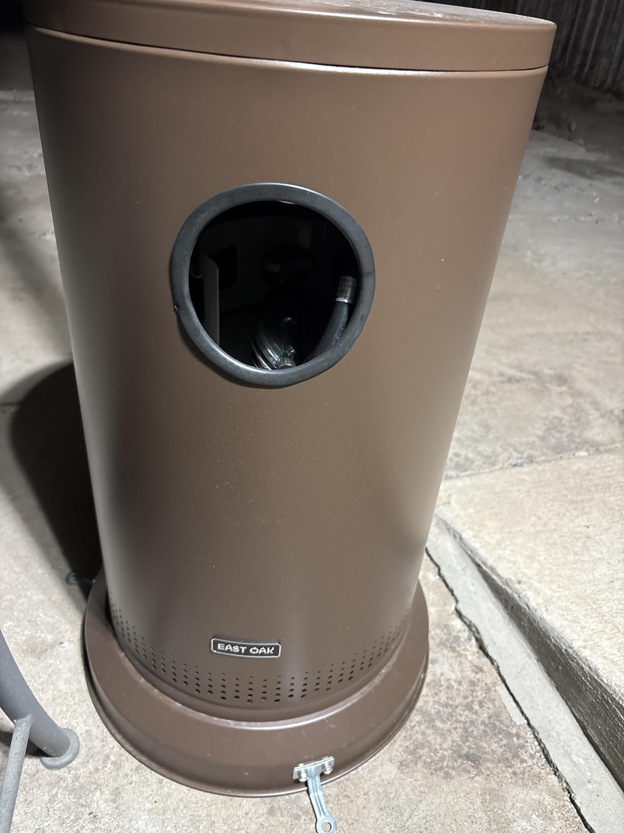 EAST OAK 55,000 BTU Propane Patio Heater with Round Table & Stainless Steel Burner, Outdoor Heater with Wheels, Ideal For Large Patios, Gardens, Outdoor Events, and Commercial Use, Bronze customer photo 1