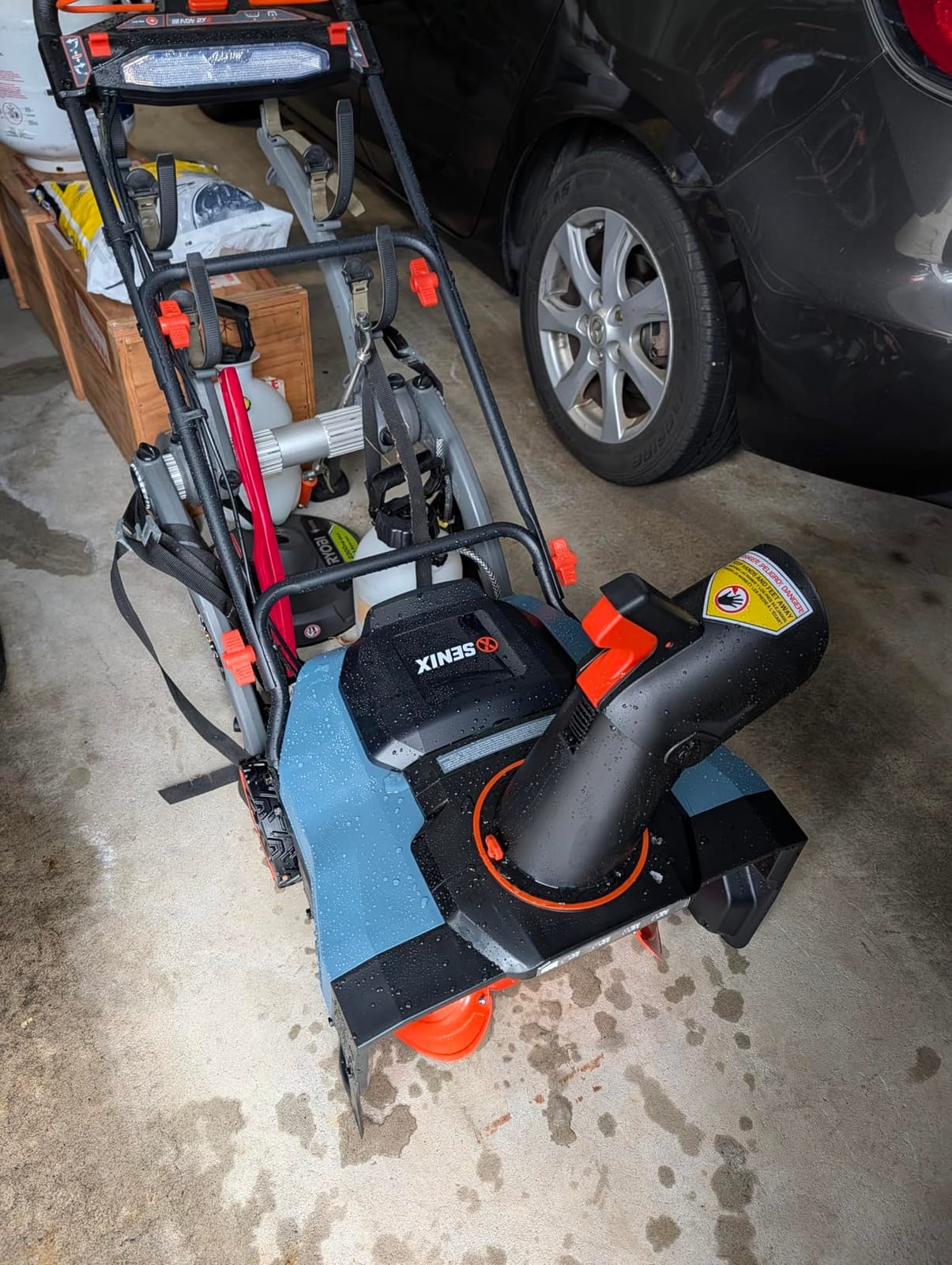 SENIX 40V 21-Inch Cordless Snow Blower with Variable-Speed Steel Auger customer photo 2