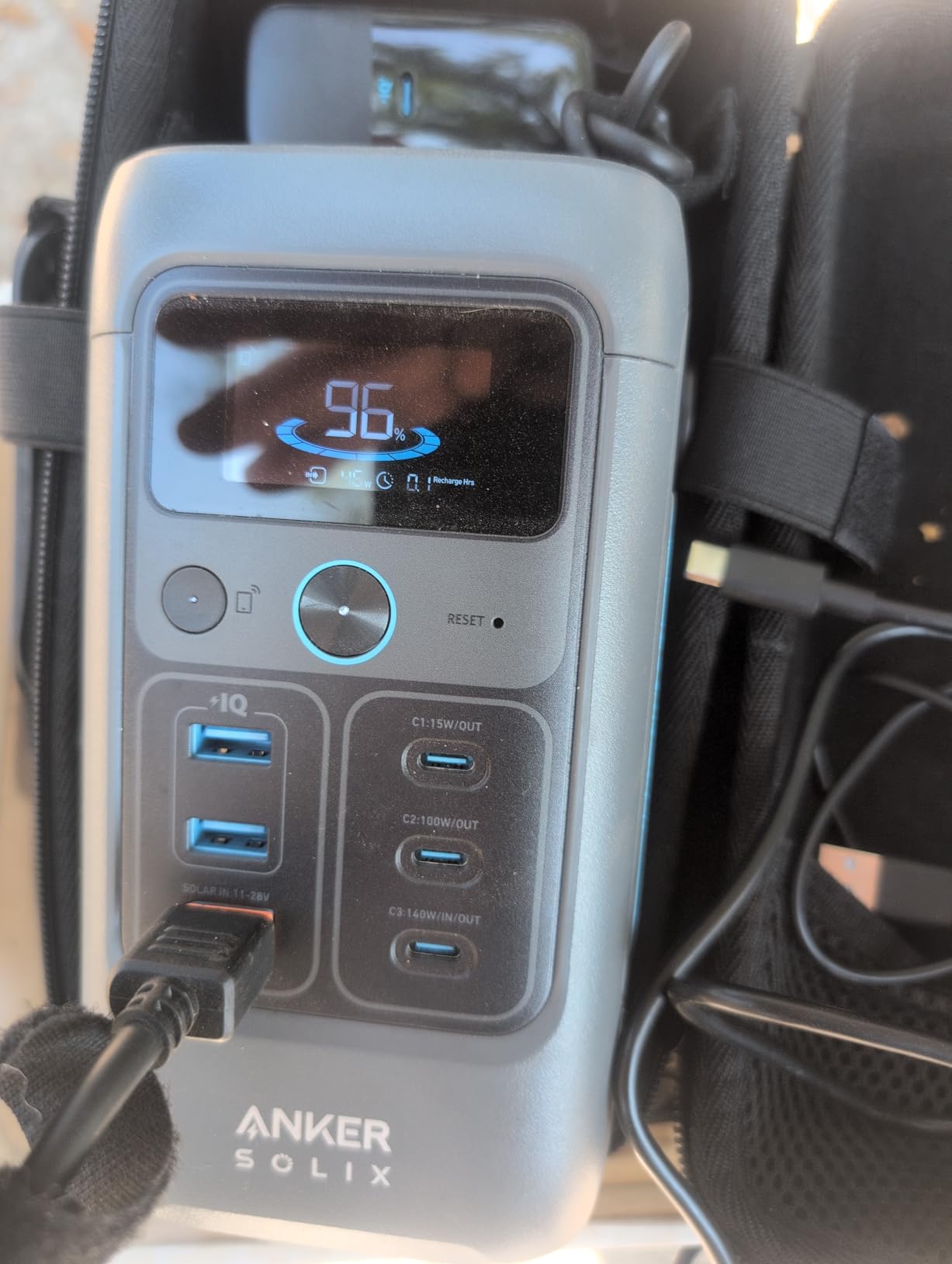 Anker SOLIX C200 DC Power Bank Station, 192Wh Portable Power Station, LiFePO4 Battery, 200W Solar Generator, for Outdoor Camping, Traveling, and Emergencies (No Wall Charger Included) customer photo 1