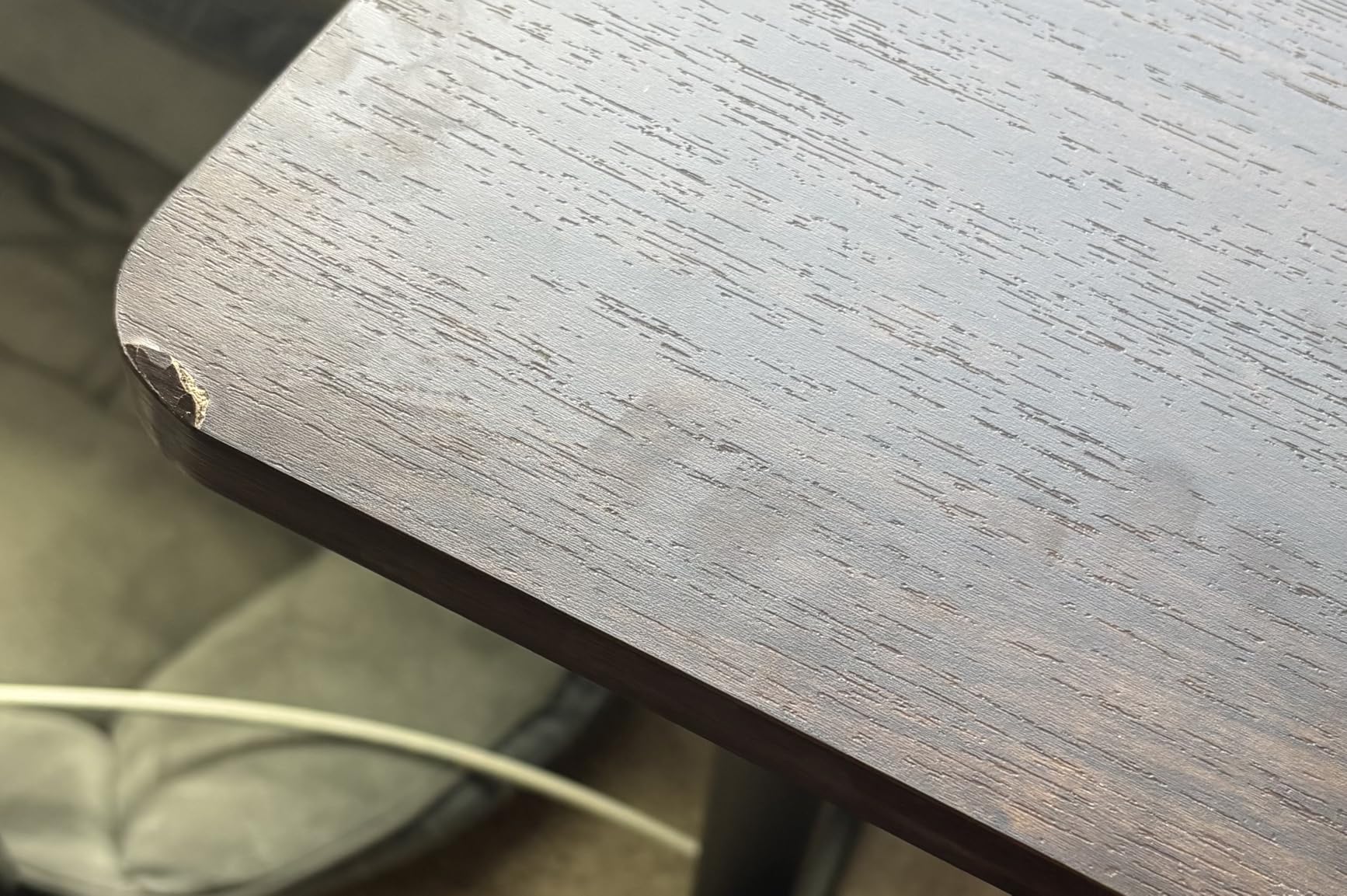 RedLemon 60 Inches L Shaped Electric Standing Desk, Dark Rustic Oak customer photo 2