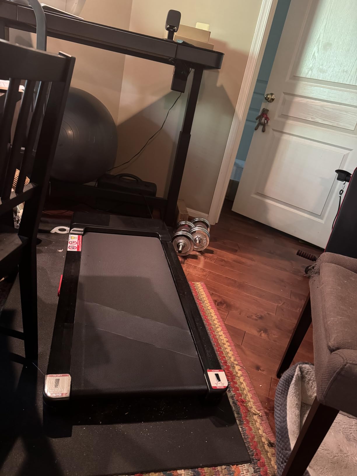 Walking Pad Treadmill 12% Auto Incline, Under Desk Treadmill customer photo 2