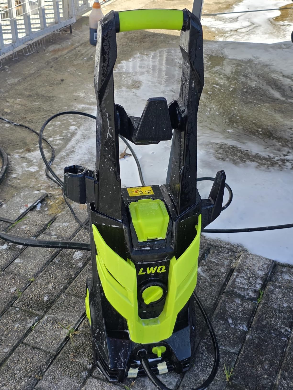 Pressure Washer, Portable Power Washer, 4 Quick Connect Nozzles, High Pressure Cleaning Machine for Car Fence Driveway Patio Washing and More(Light Green) customer photo 2