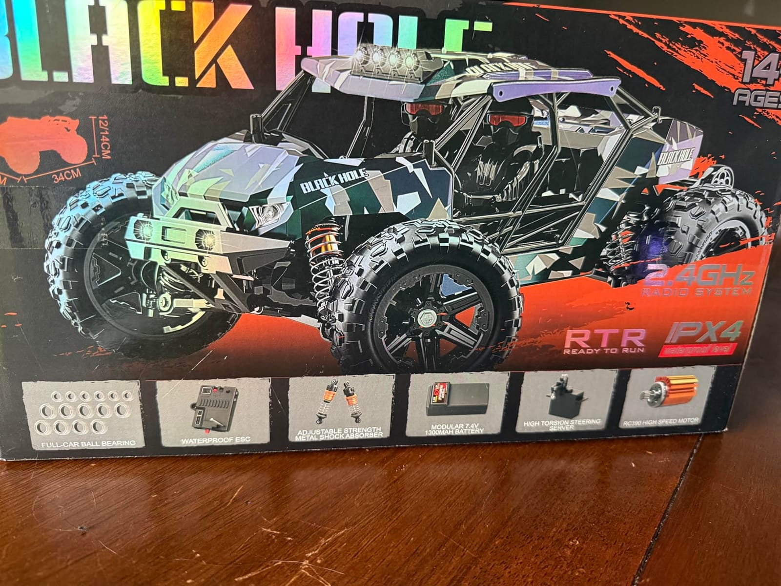 X-TMAGA 1:14 Scale All Terrain RC Cars for Adults & Boys (HS14323), Max Fast 40+ KPH, 4WD Off-Road RC Truck for Snow & Sand & Mud, 4X4 Waterproof Remote Control Car with 2 Rechargeable Batteries customer photo 1