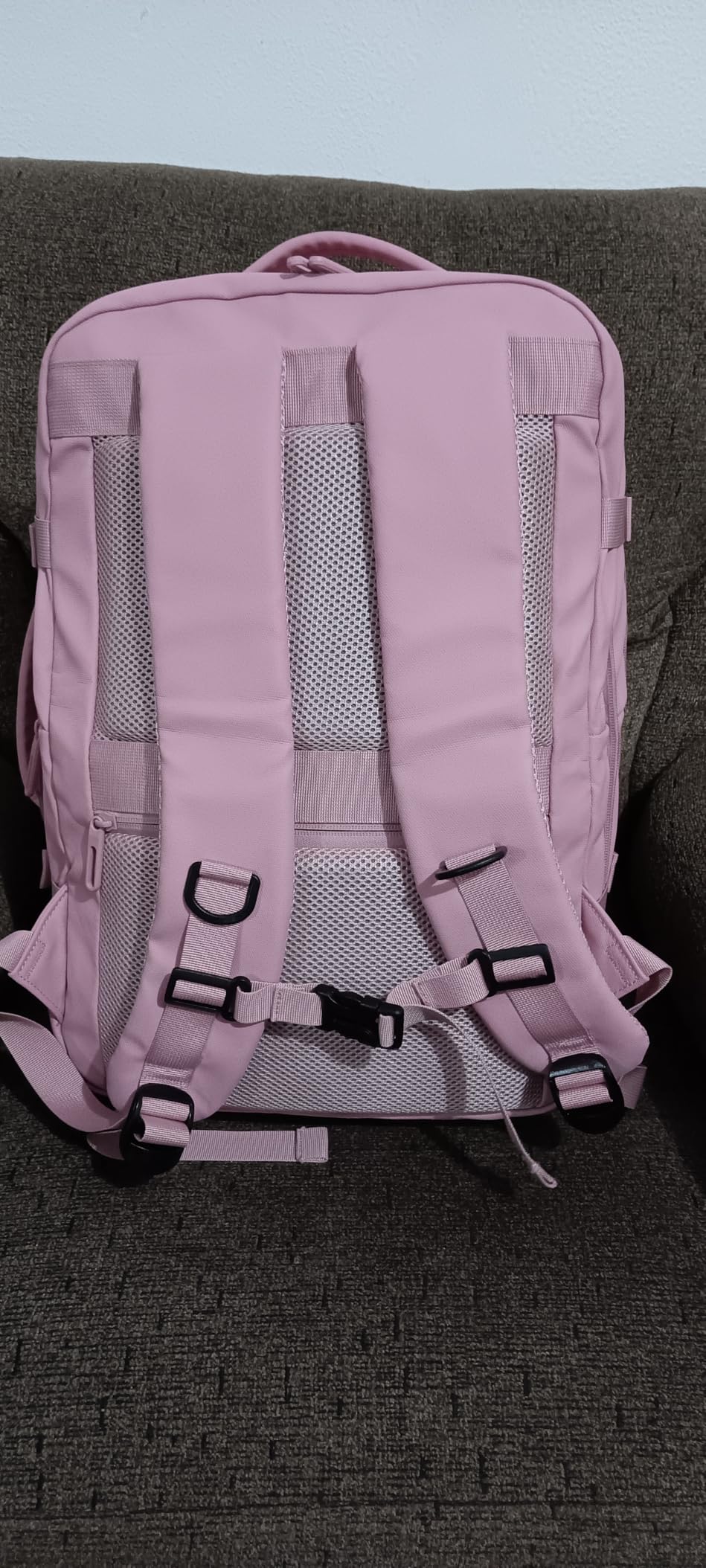 Rcrirth Carry On Travel Backpack Flight Approved for Men Women, Black customer photo 1