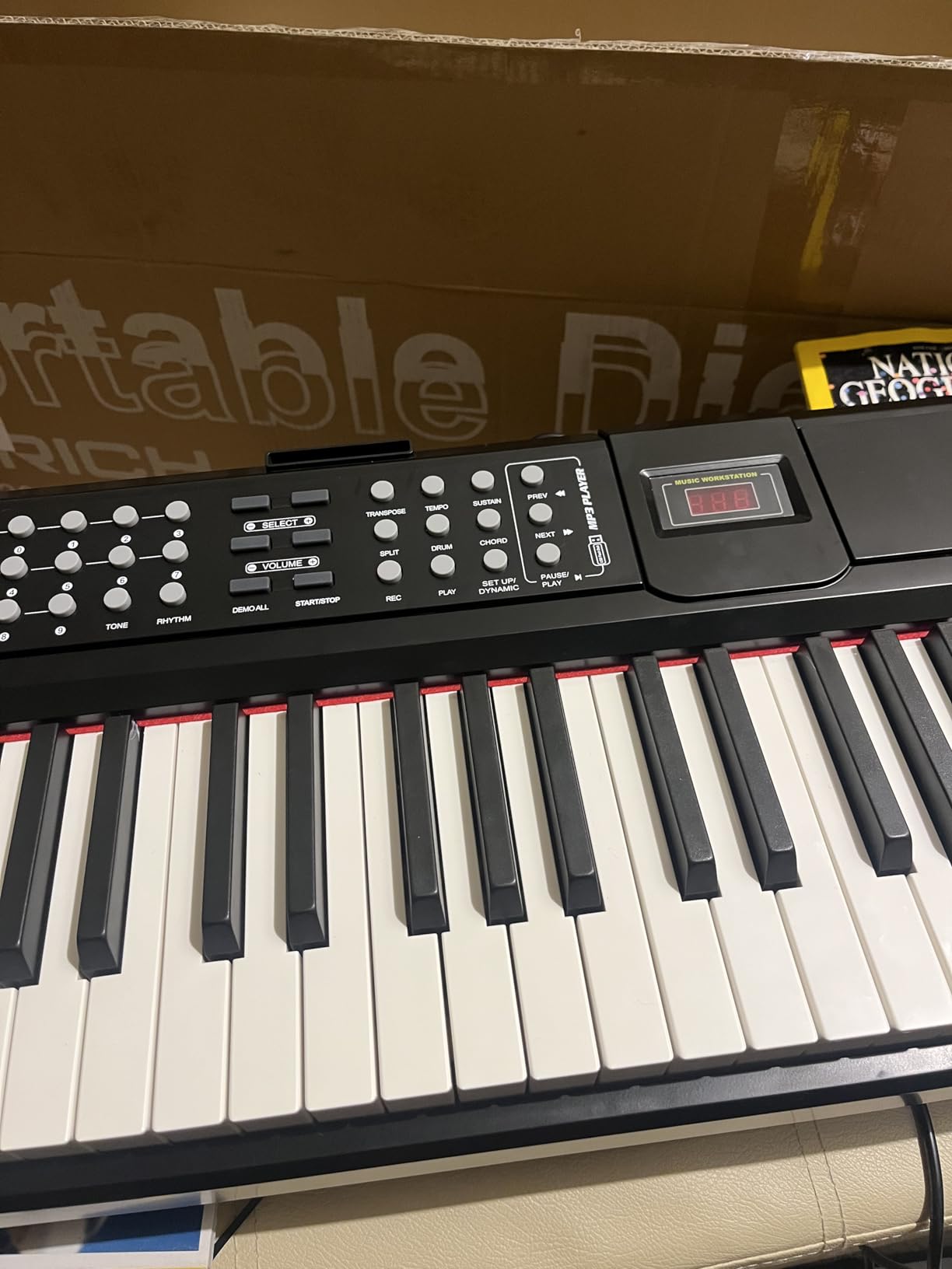 STRICH 88 Keys Weighted Keyboard Piano with Stand & Sustain Pedal, Hammer-Action Digital Piano, Full-size Electric Piano Keyboard Supports USB-MIDI/Wireless Connect, 15W×2 Built-In Speakers, SDP-120 customer photo 1