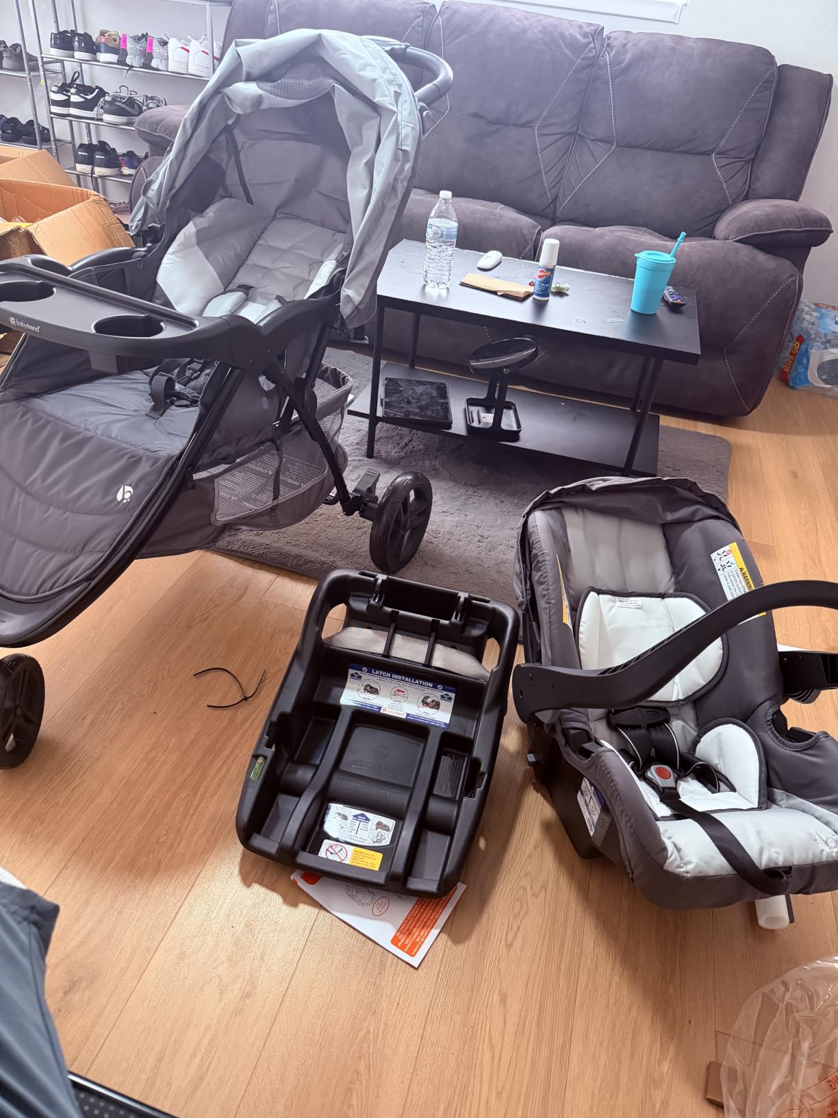 Baby Trend EZ Ride Travel System with EZ-Lift™ Infant Car Seat, Dash Pink customer photo 2