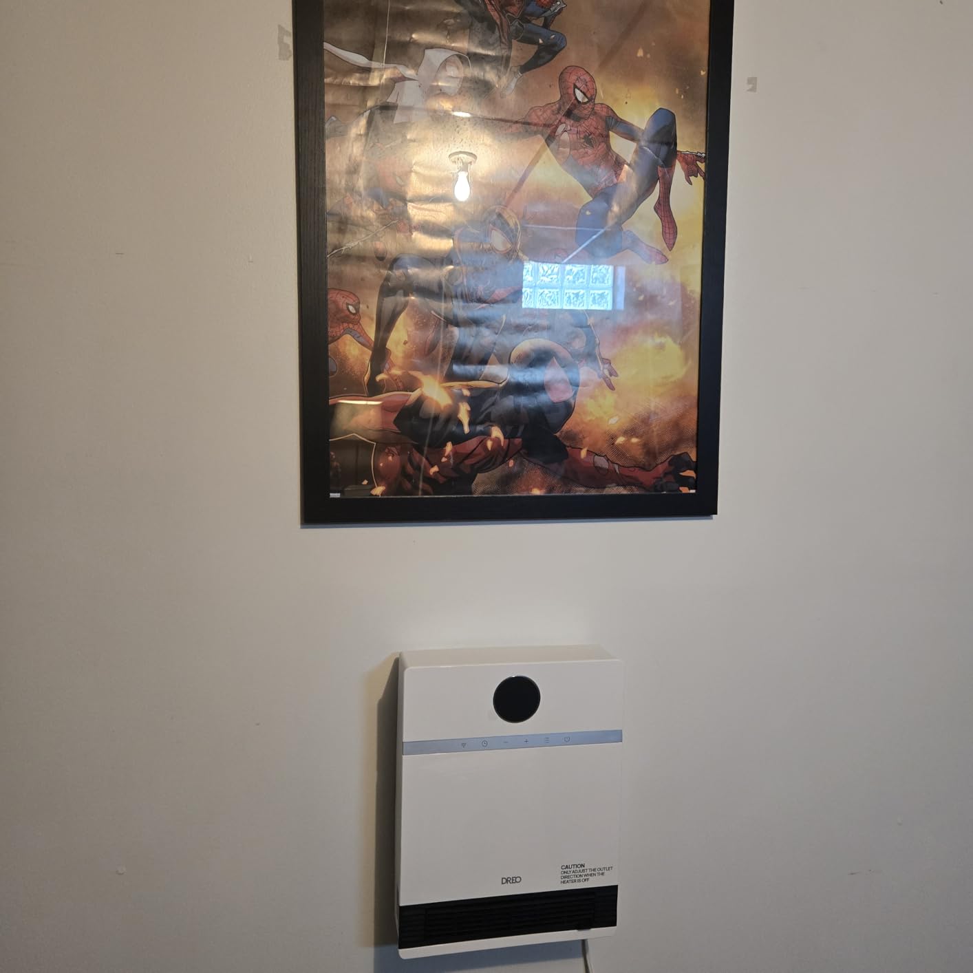 DREO Smart Electric Wall Heater for Indoor Use, Bathroom, Works with Alexa customer photo 2
