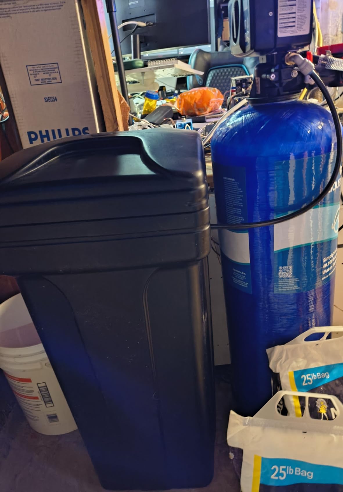 Aquasana SimplySoft Whole House Water Softener | 40K Grain | WH-SF40-BASE | Hard Water Reduction | 15.5 GPM | Metered Regeneration | Salt-Saving Efficiency | Base Tank & Cabinet | 5/10-Year Warranty customer photo 1