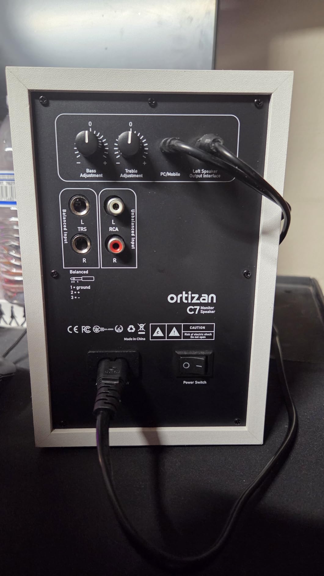 Ortizan C7 Powered Studio Monitors Pair with Bluetooth 5.3, Black customer photo 2