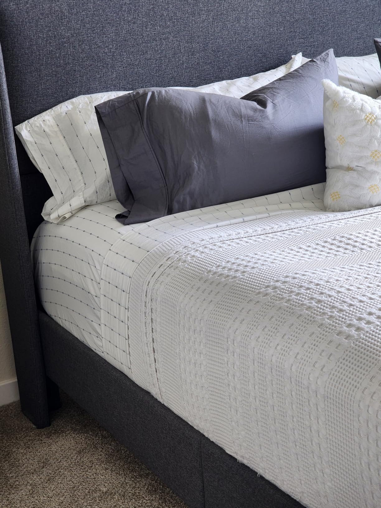 ZOYER 100% Cotton Queen Sheets, Percale Weave, Fairy Meadows customer photo 1
