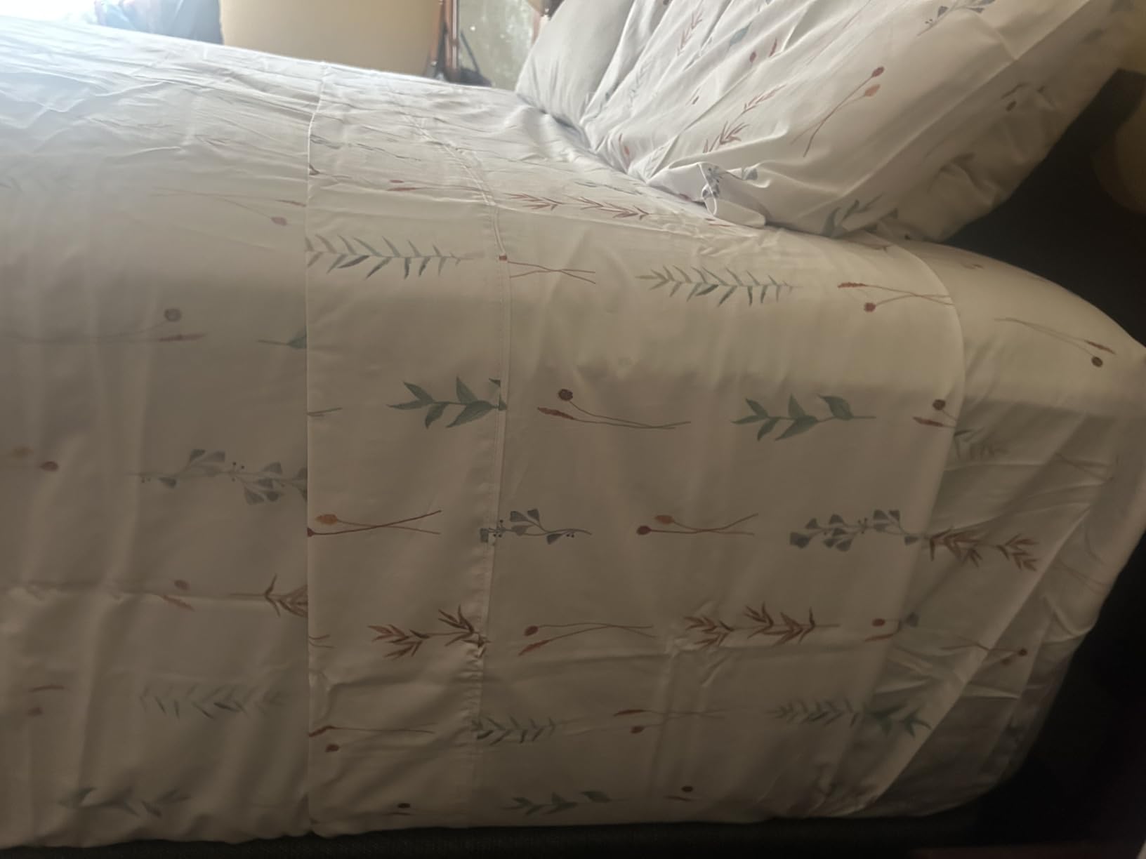 ZOYER 100% Cotton Queen Sheets, Percale Weave, Fairy Meadows customer photo 2