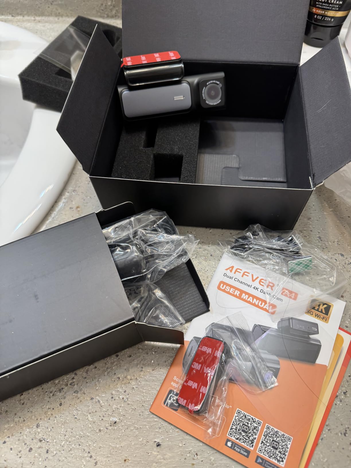 Affver 4K+2.5K Dash Cam Front and Rear, Built-in 5G WiFi 6 GPS Dual Dashcam customer photo 1