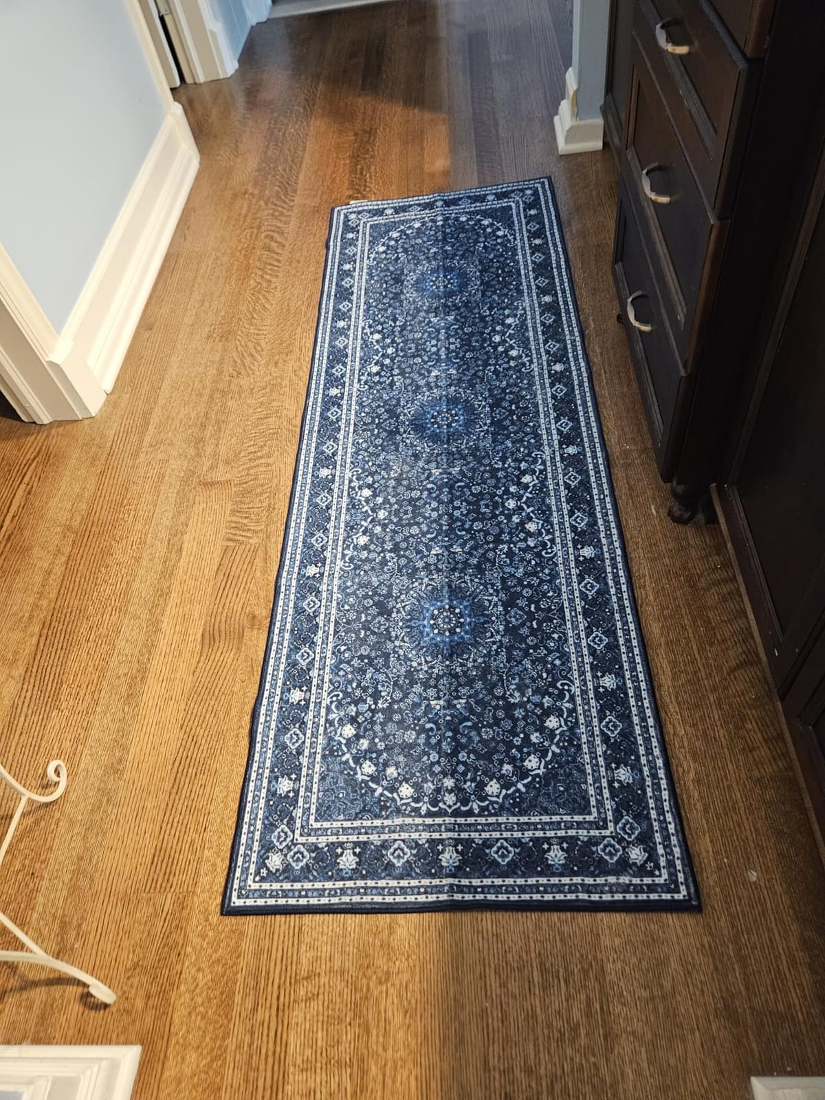 Lessymo 8 x 10 Area Rugs for Living Room, Machine Washable Rug Grey White customer photo 2